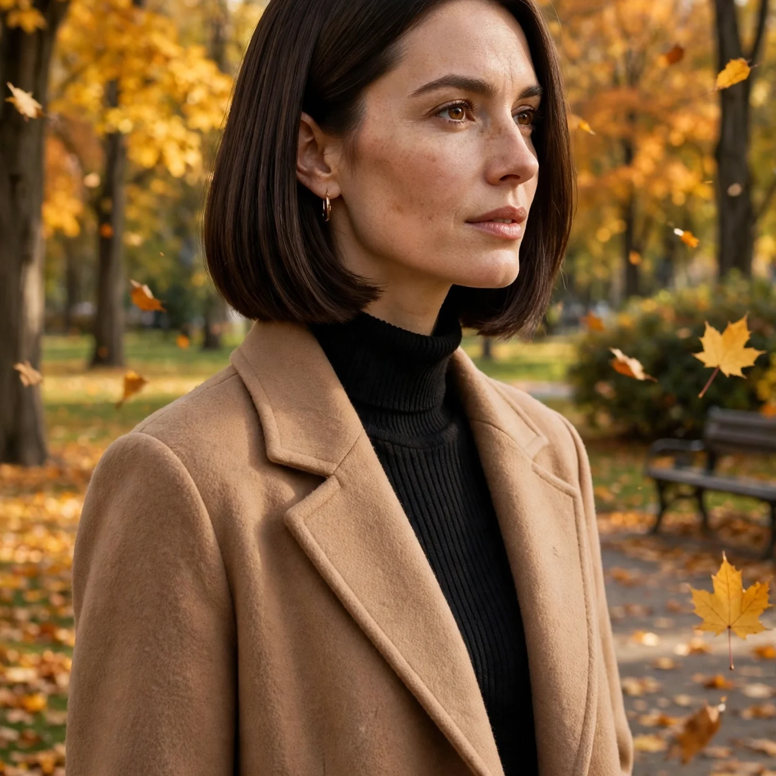 15 Stylish Medium Hairstyles For Women In Fall: Classic Medium Bob