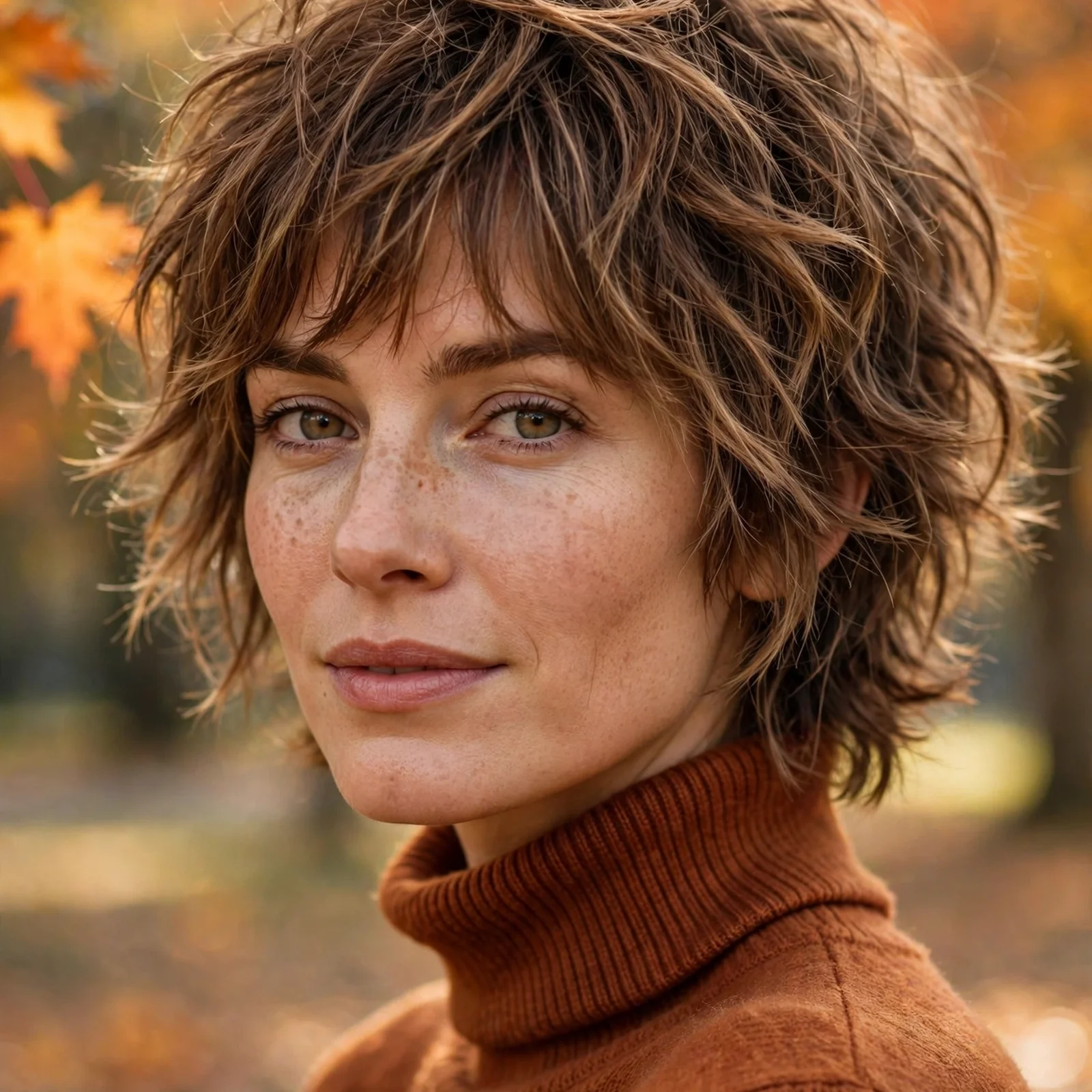 15 Stylish Medium Hairstyles For Women In Fall: Textured Shag Cut