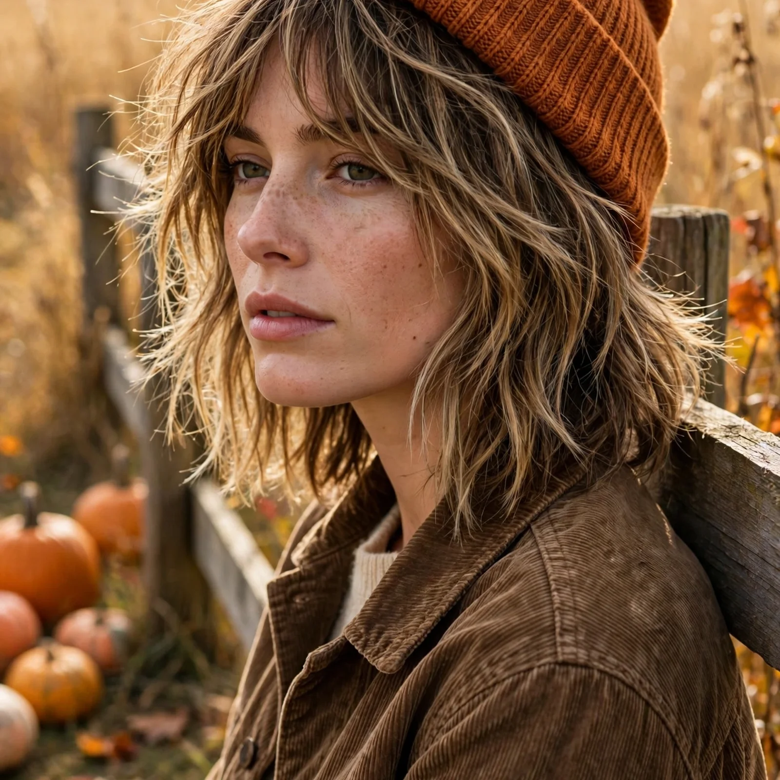 15 Stylish Medium Hairstyles For Women In Fall: Shoulder-Length Shag with Highlights
