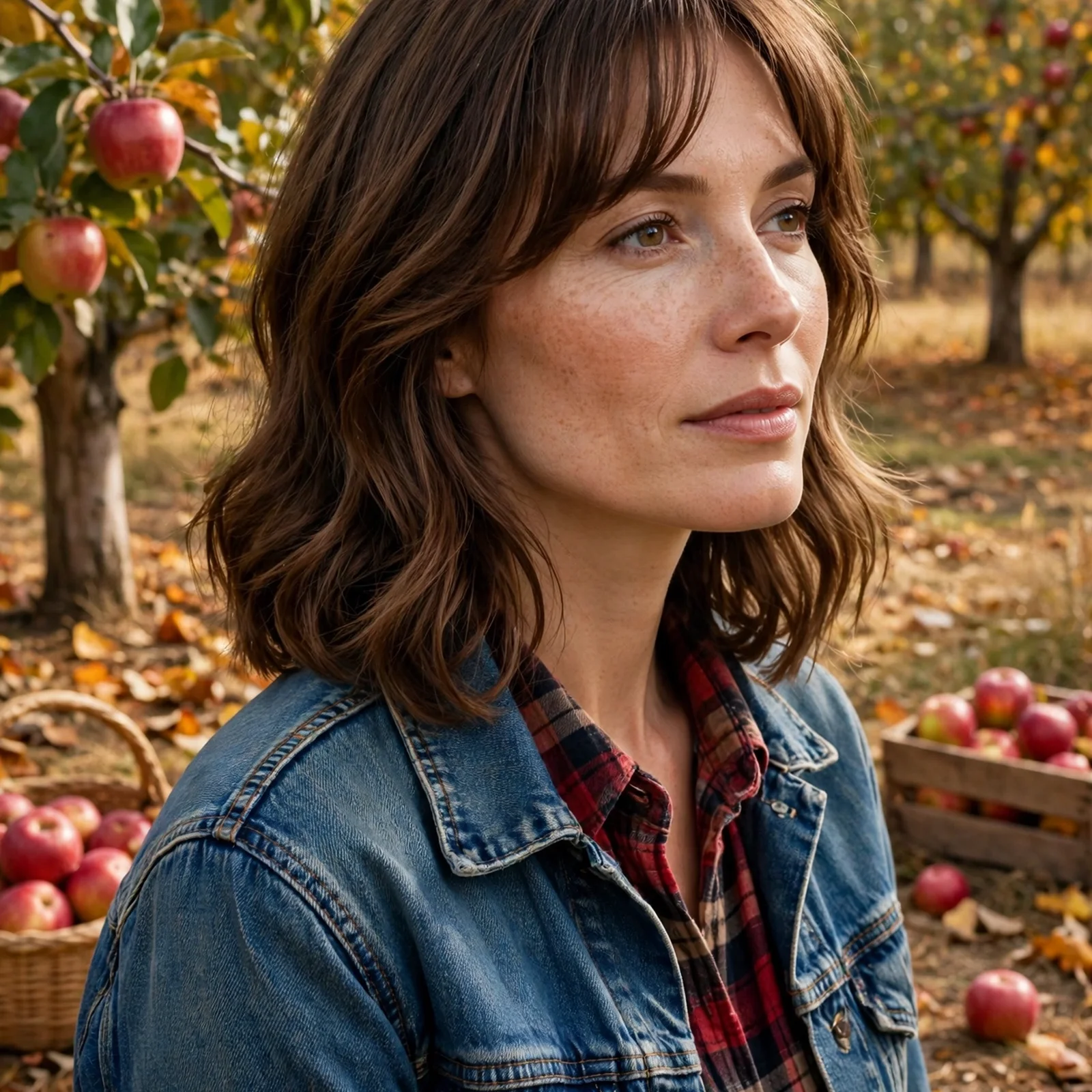 15 Stylish Medium Hairstyles For Women In Fall: Medium Lob with Curtain Bangs