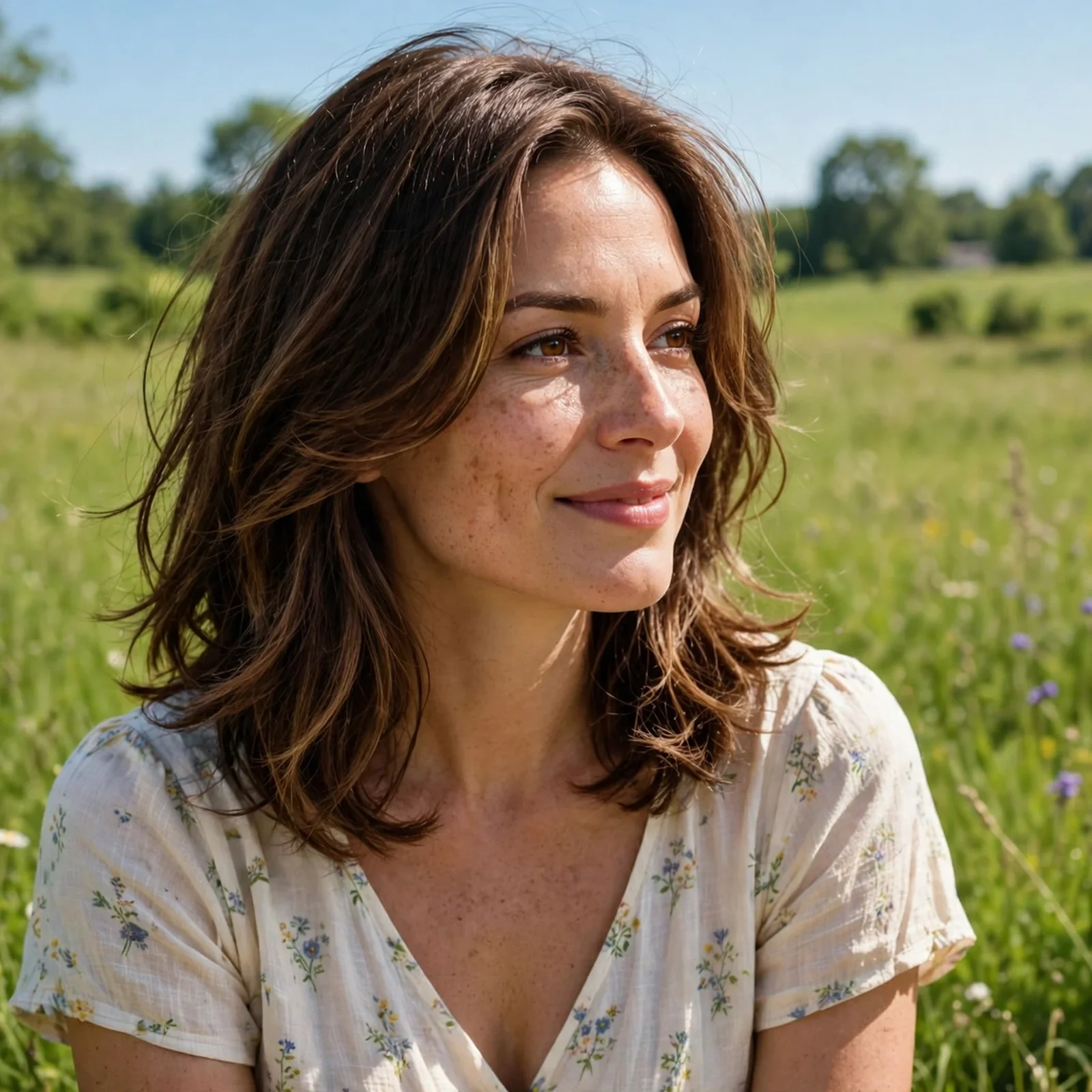 25 Medium Length Summer Hairstyles for Women That Stay Fresh All Day: Face-Framing Butterfly Layers