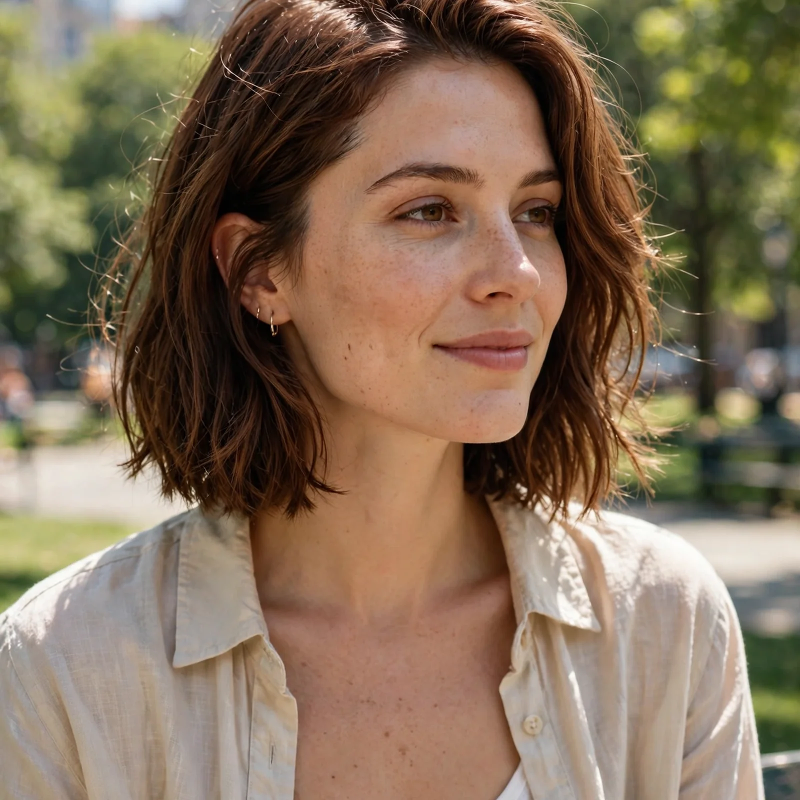 25 Medium Length Summer Hairstyles for Women That Stay Fresh All Day: Textured Long Bob with Side Part