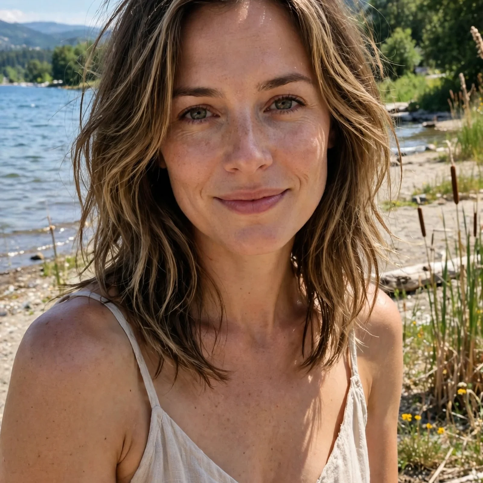 25 Medium Length Summer Hairstyles for Women That Stay Fresh All Day: Air-Dried Summer Layers
