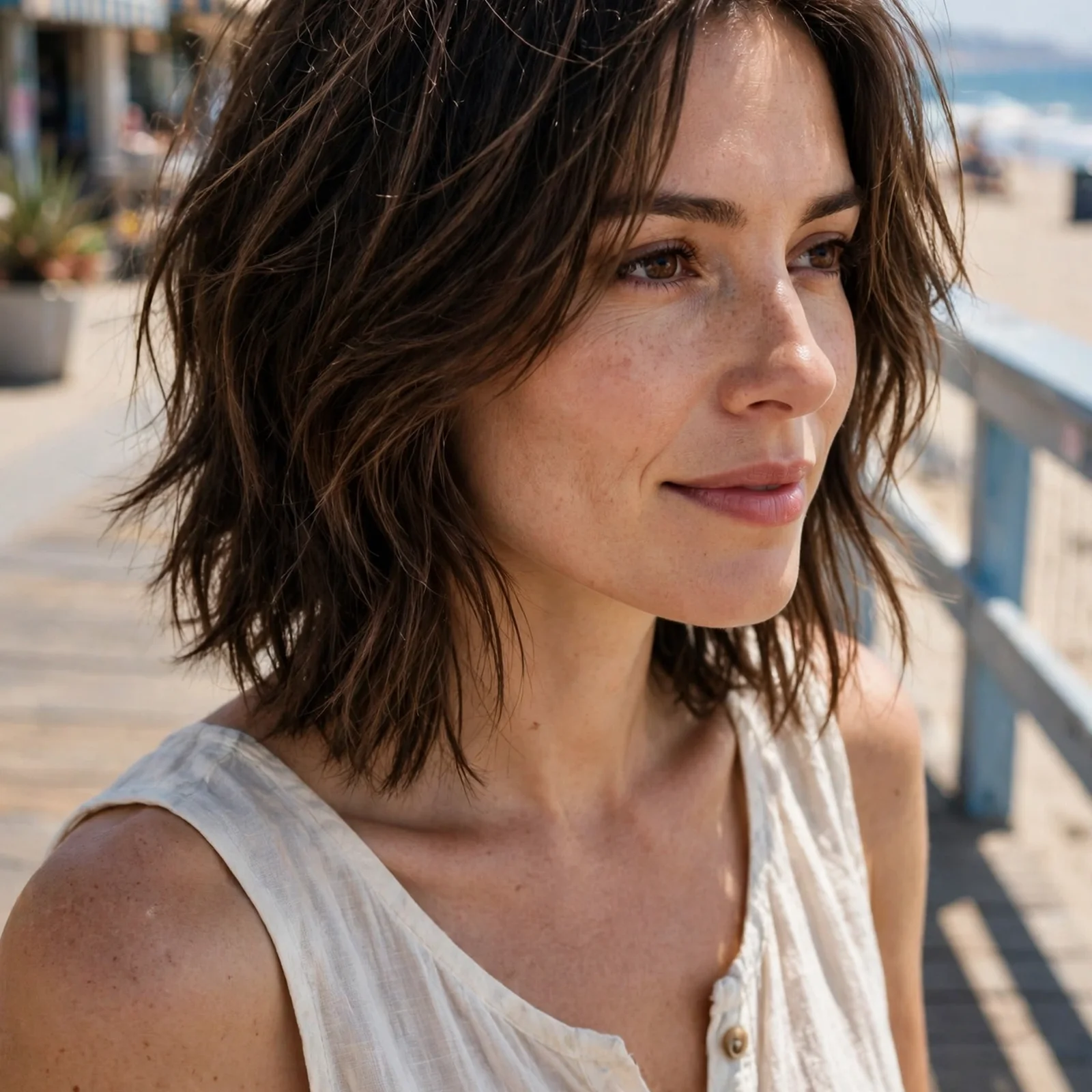 25 Medium Length Summer Hairstyles for Women That Stay Fresh All Day: Shoulder-Length Soft Shag