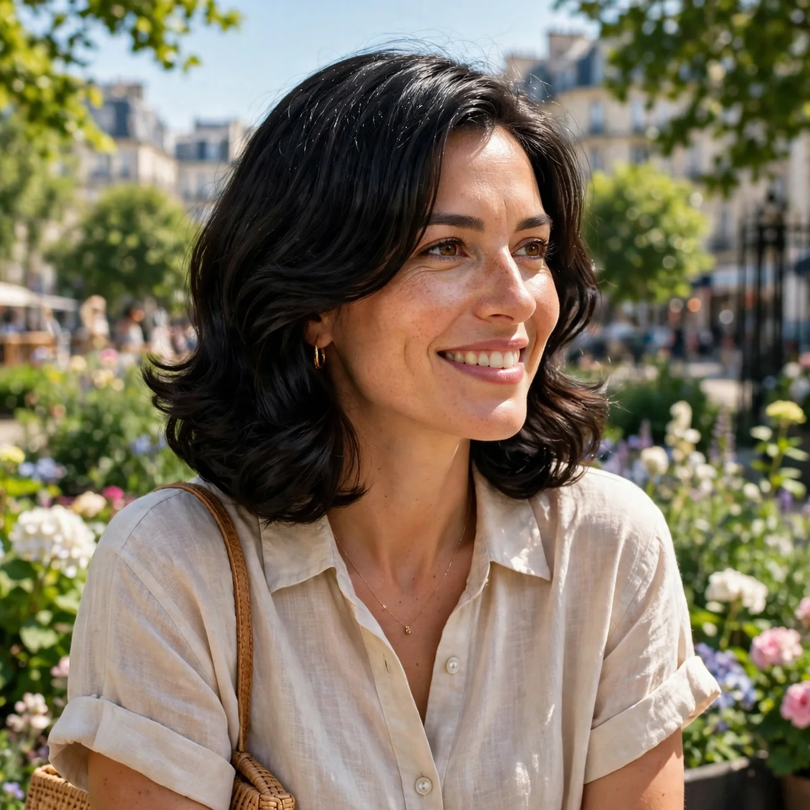 25 Medium Length Summer Hairstyles for Women That Stay Fresh All Day: Rounded Layered Lob