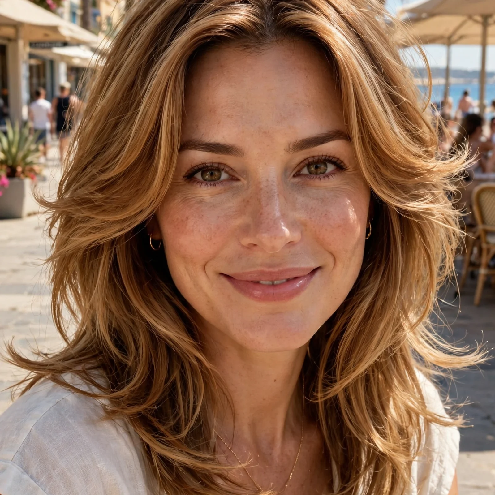 25 Medium Length Summer Hairstyles for Women That Stay Fresh All Day: Soft Blowout Layers