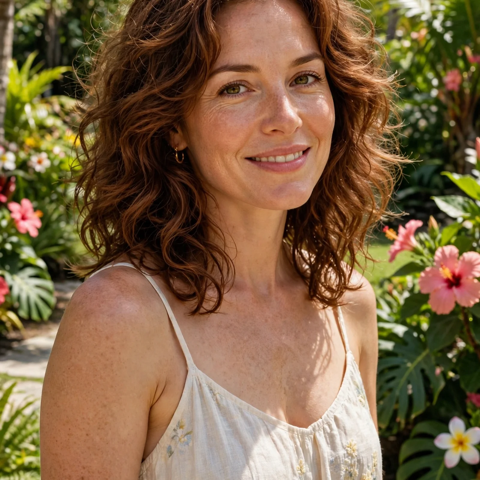 25 Medium Length Summer Hairstyles for Women That Stay Fresh All Day: Curly Shoulder-Length Layers
