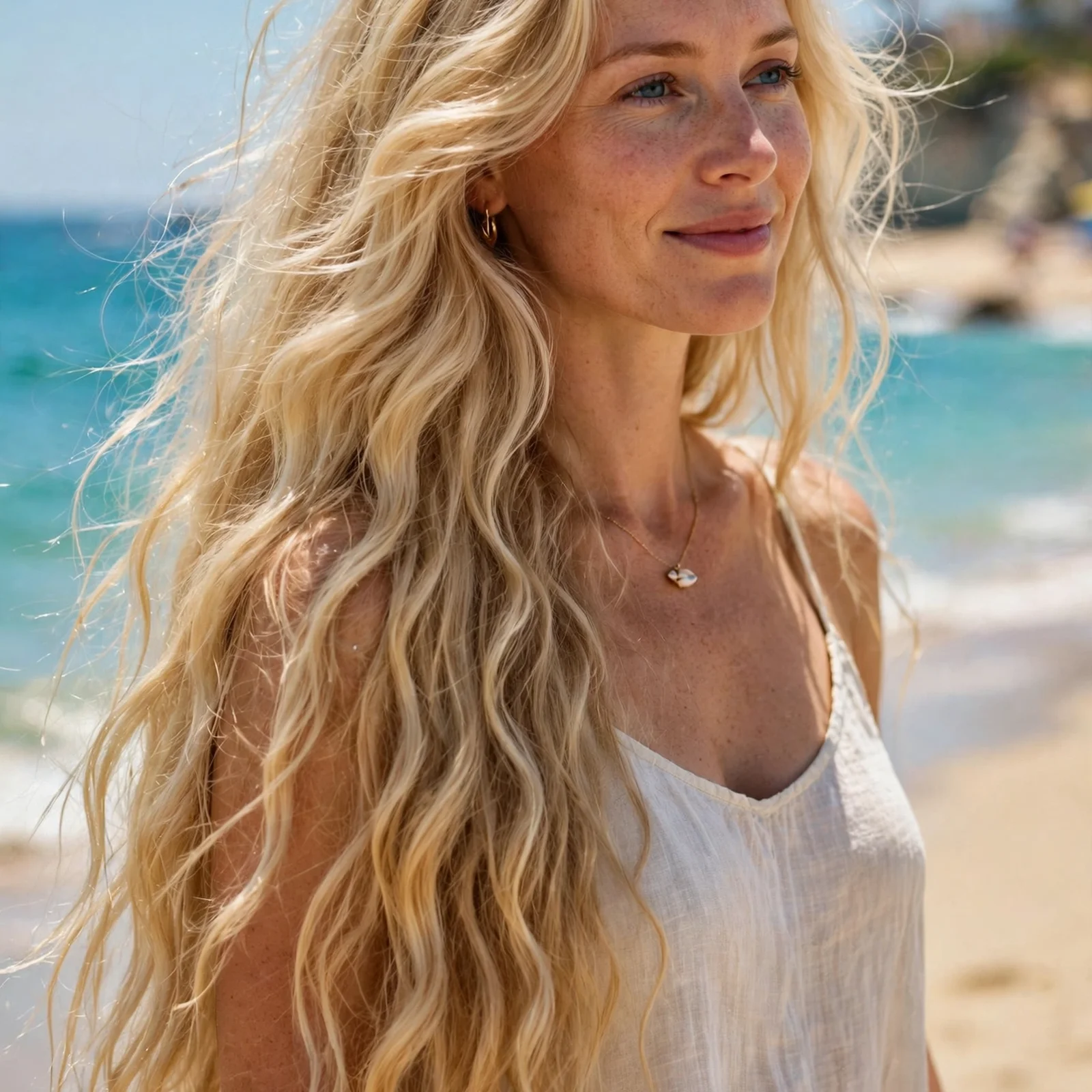 25 Most Attractive Summer Hairstyles for Women (Trending 2026 Styles): Long Beach Waves