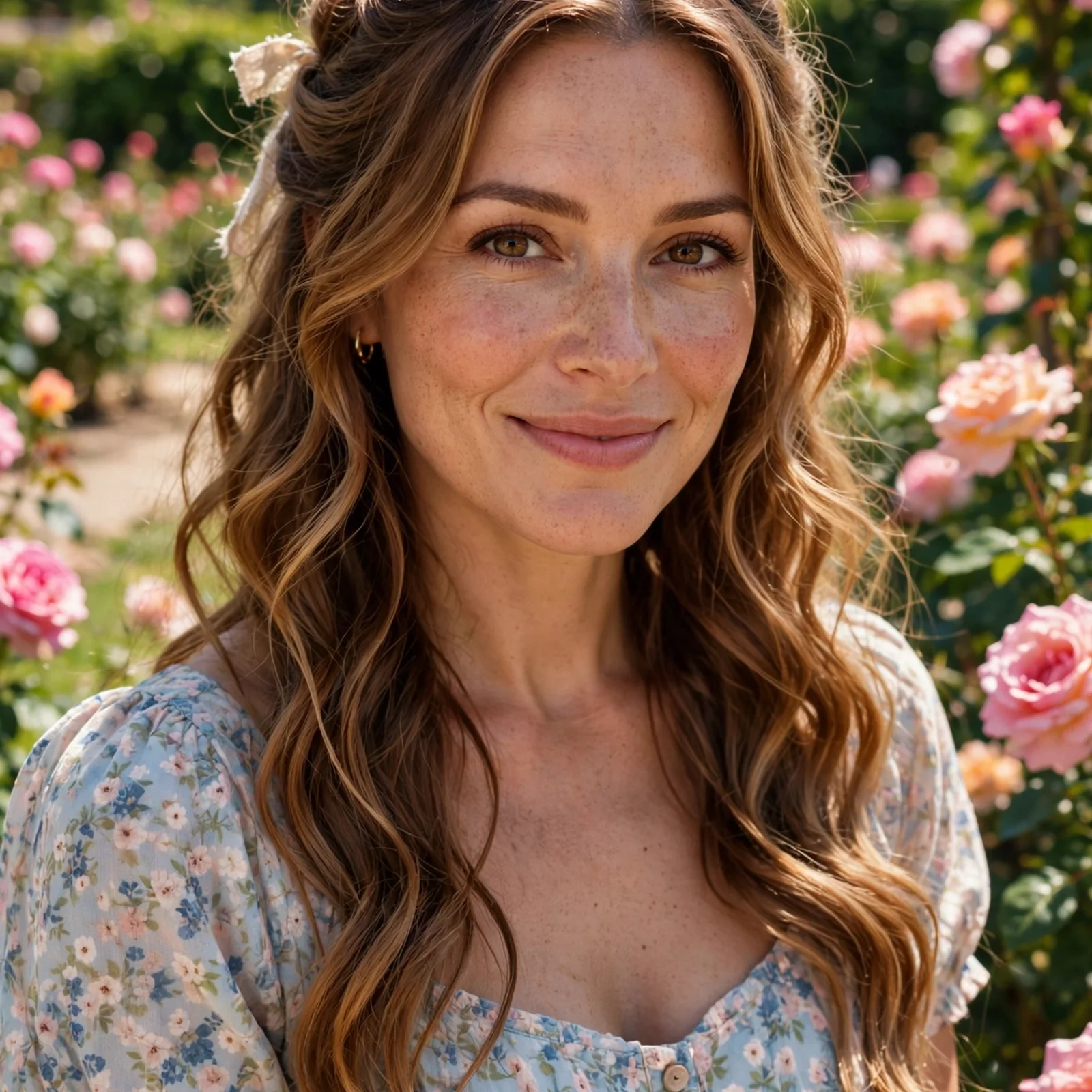 25 Most Attractive Summer Hairstyles for Women (Trending 2026 Styles): Soft Romantic Half-Up Hairstyle