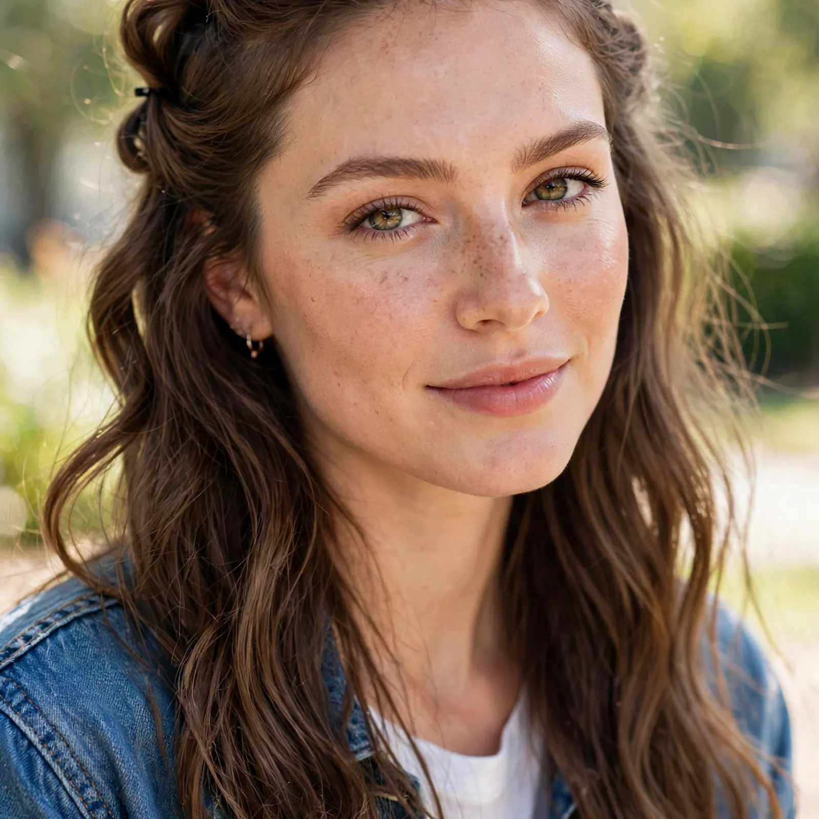 25 No Heat Hairstyles for Women That Look Styled Without Any Tools: Twisted Half-Up Hairstyle