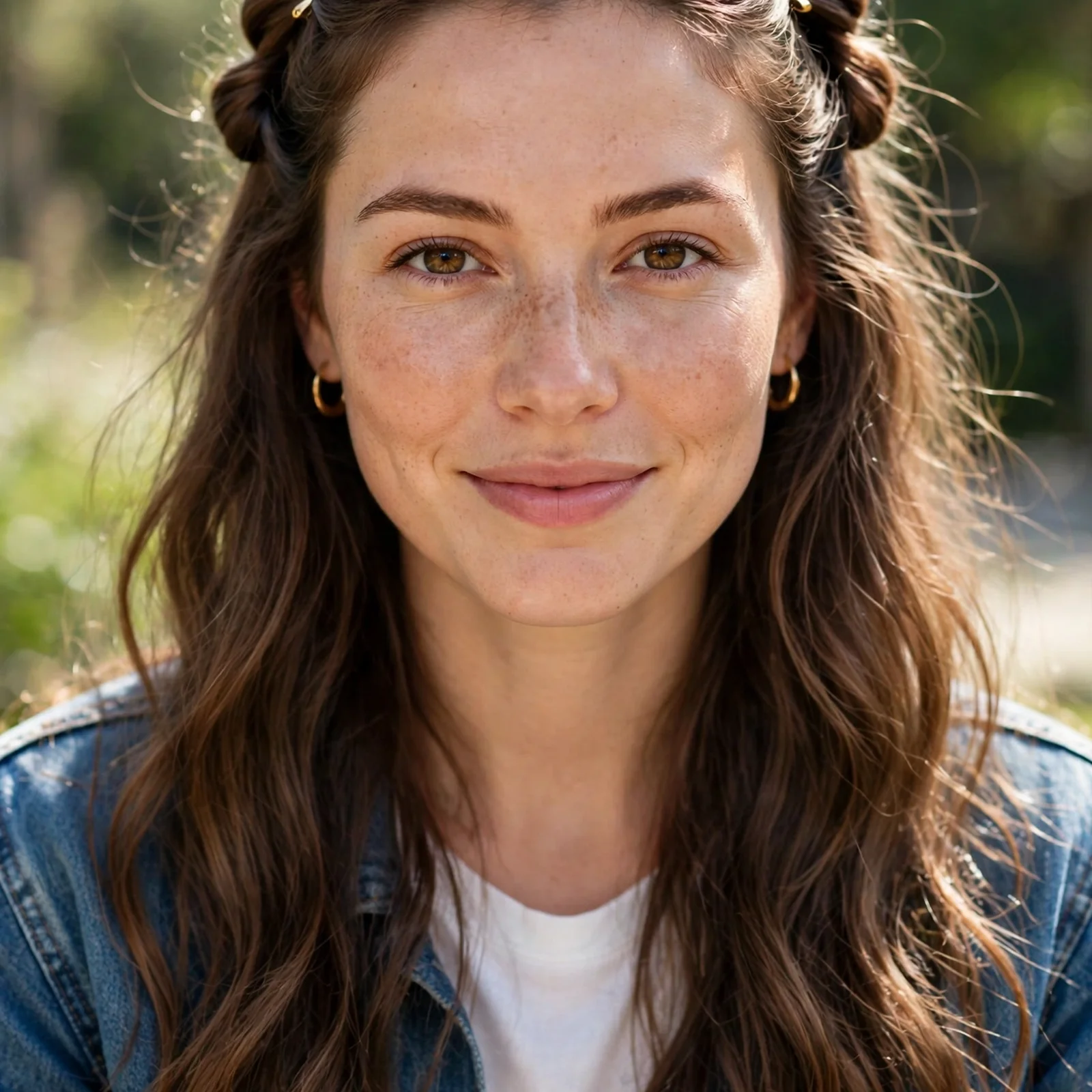 25 No Heat Hairstyles for Women That Look Styled Without Any Tools: Side Twists With Loose Hair