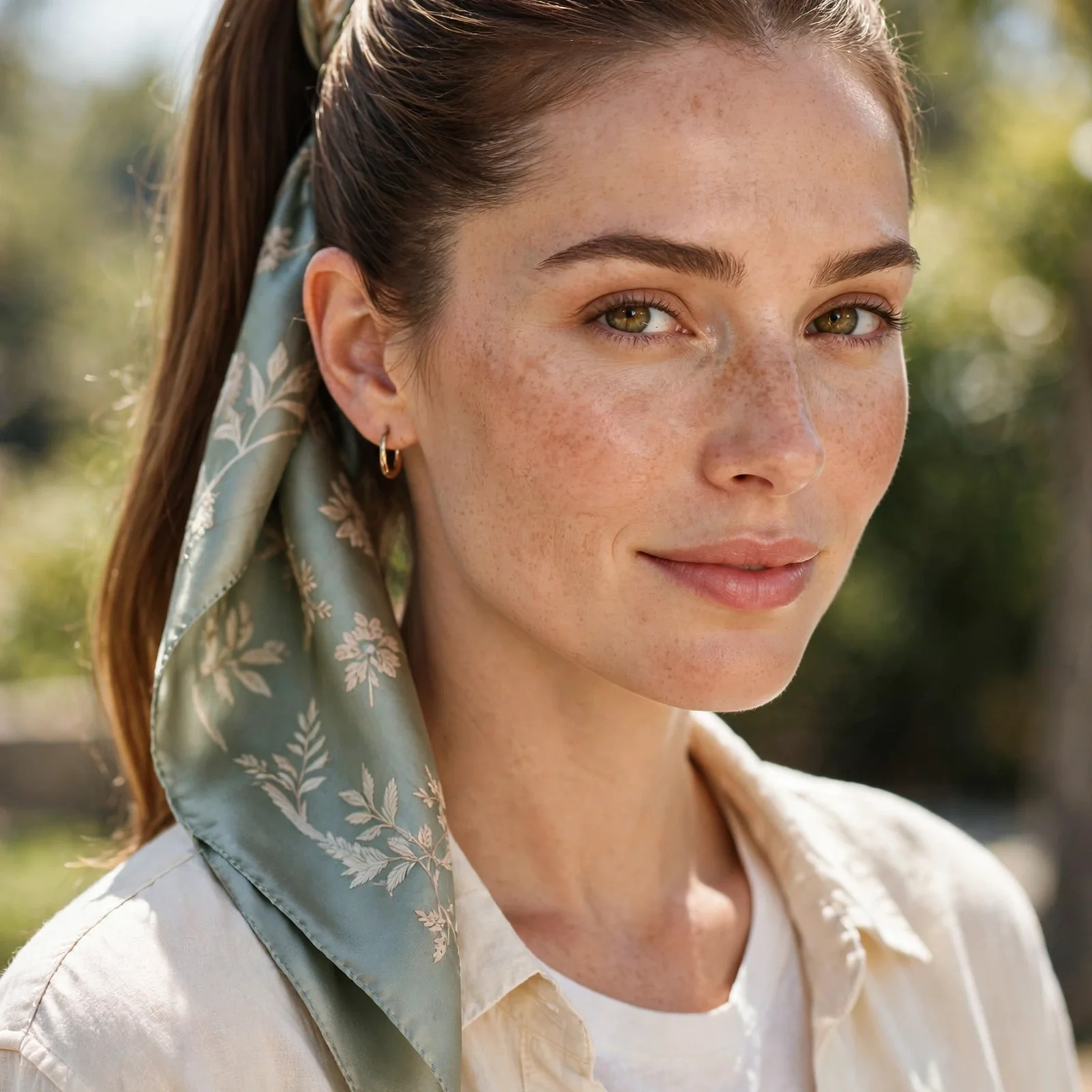25 No Heat Hairstyles for Women That Look Styled Without Any Tools: Silk Wrap Ponytail