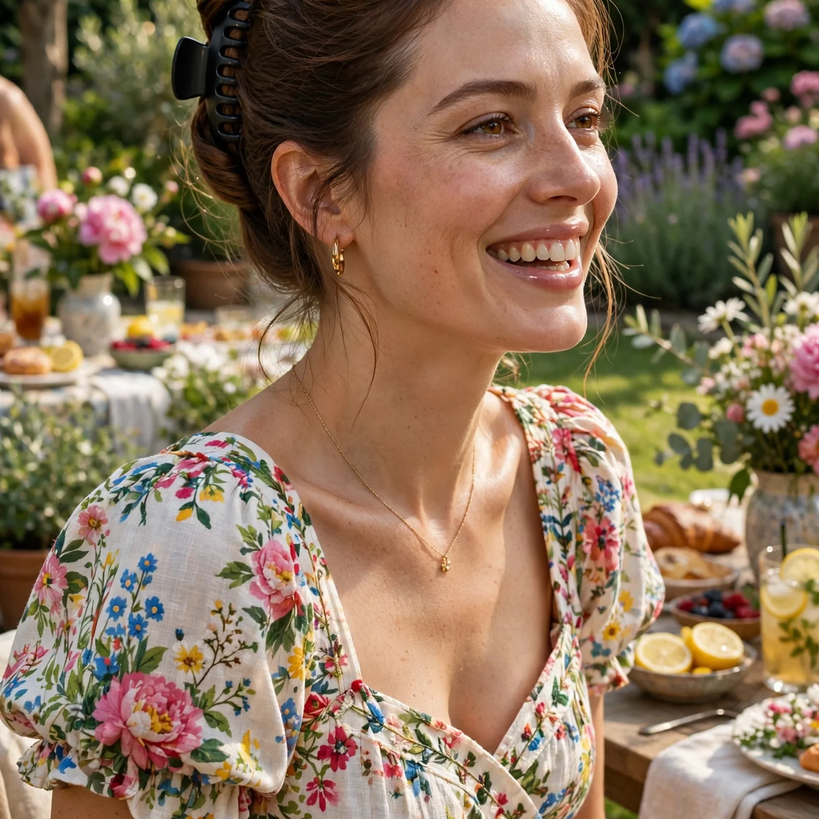 25 Outdoor Party Hairstyles for Women In Summer That Survive Wind & Humidity: Claw Clip French Twist
