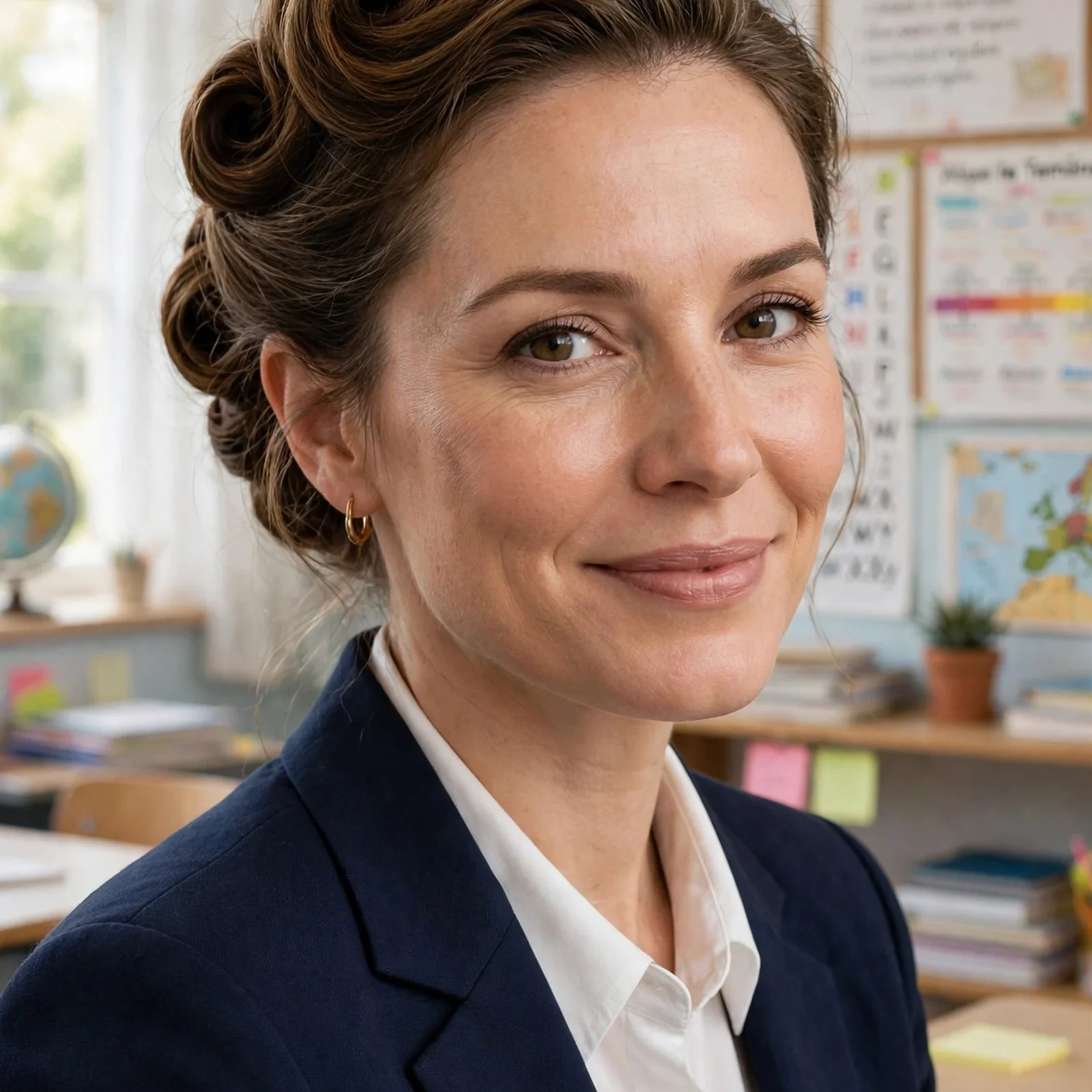 10 Professional Hairstyles for Teachers: Classic French Twist