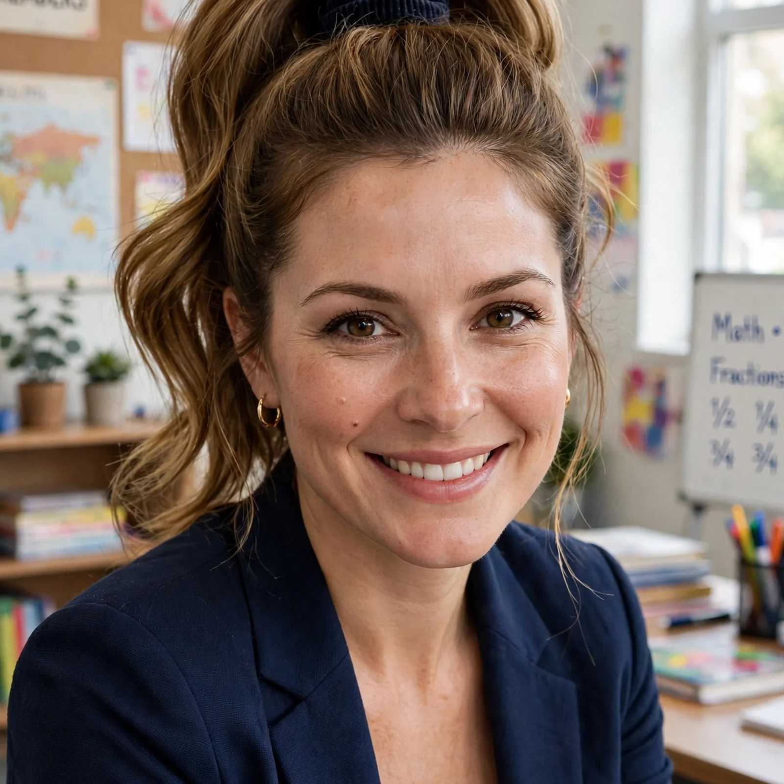 10 Professional Hairstyles for Teachers: High Ponytail with Volume