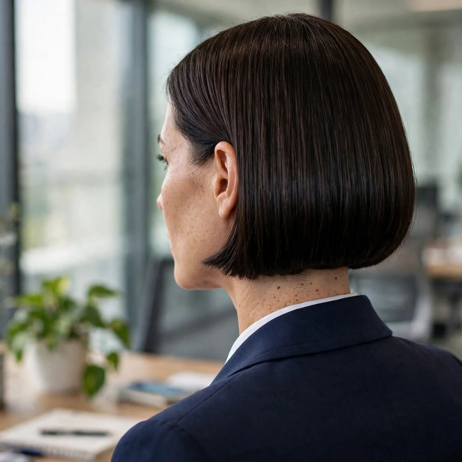 20 Professional Hairstyles for Women That Look Polished & Powerful in 2026: Blunt Cut Bob