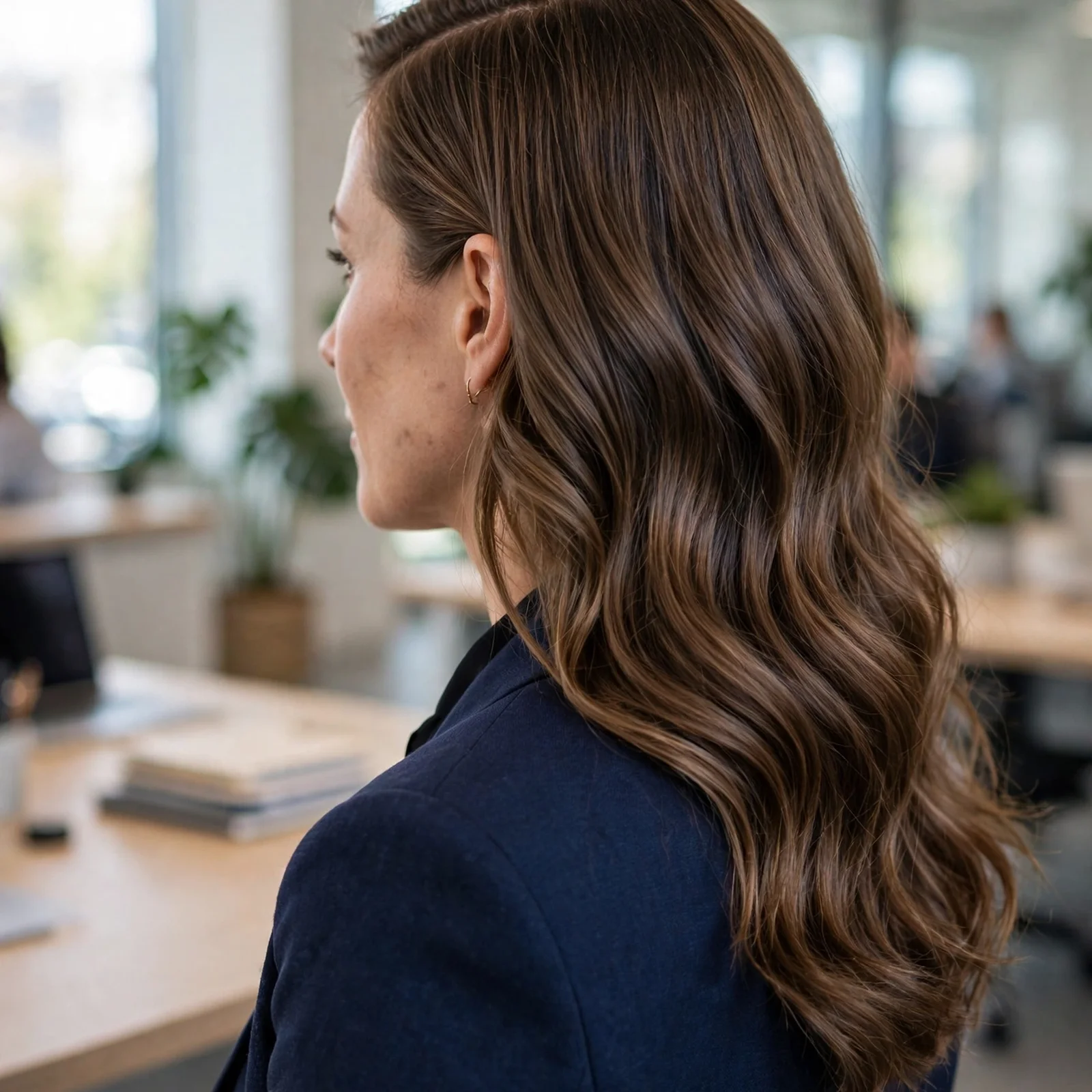 20 Professional Hairstyles for Women That Look Polished & Powerful in 2026: Side-Parted Waves