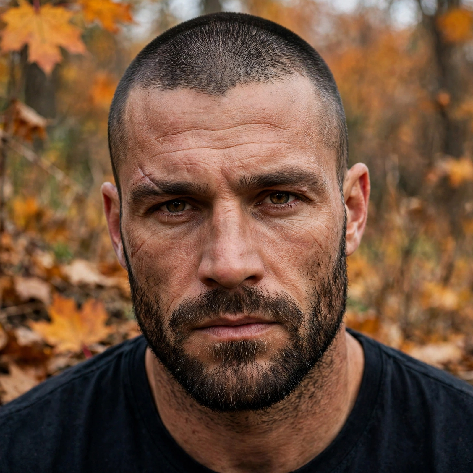 Buzz Cut with Heavy Stubble