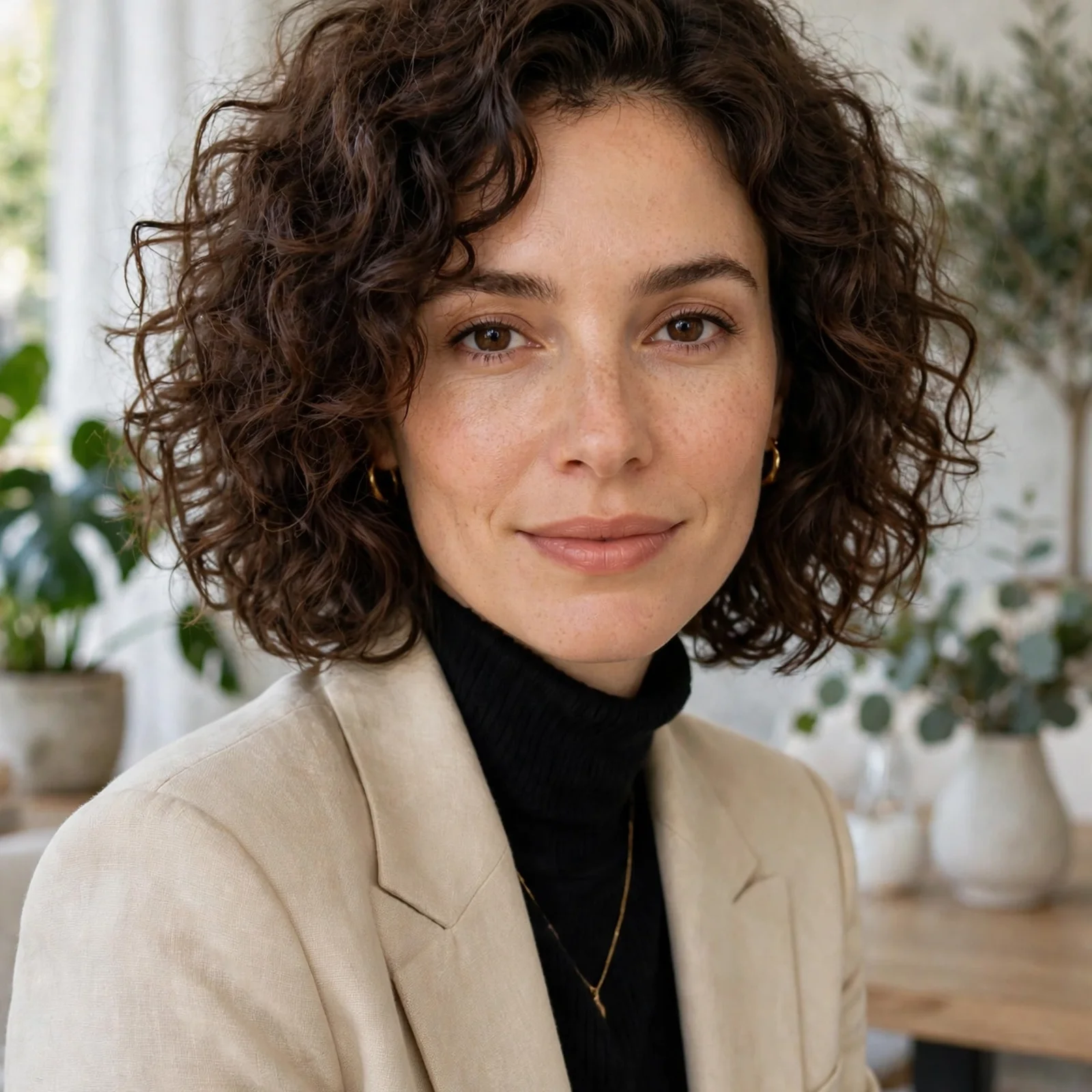 20 Cute & Chic Short Curly Hairstyles for Women to Rock in 2026: Curly Lob (Long Bob)