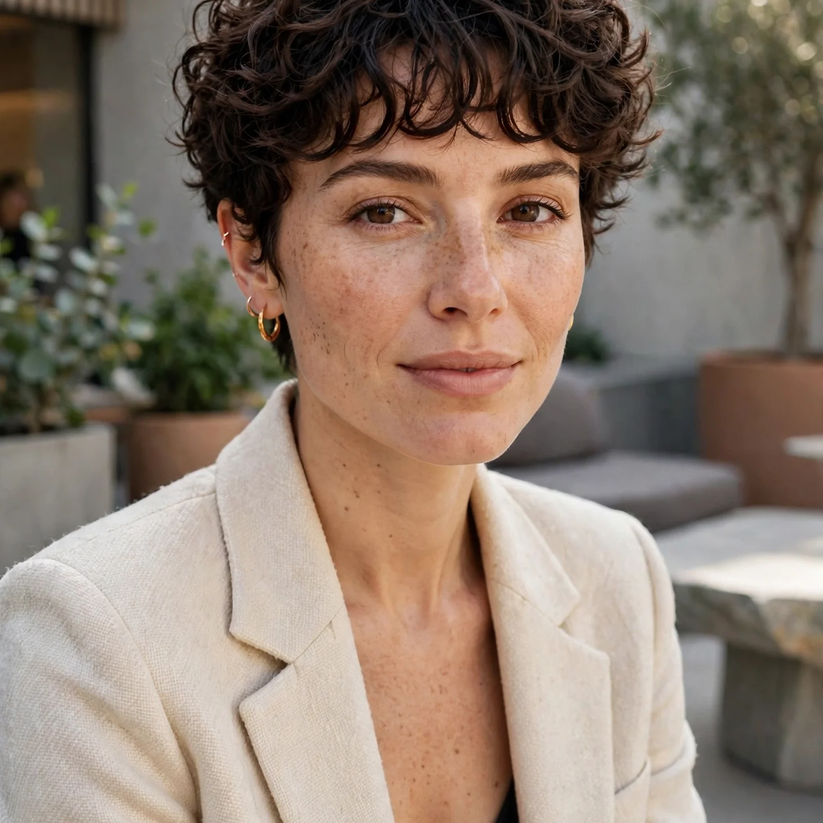 20 Cute & Chic Short Curly Hairstyles for Women to Rock in 2026: Curly Pixie with Bangs
