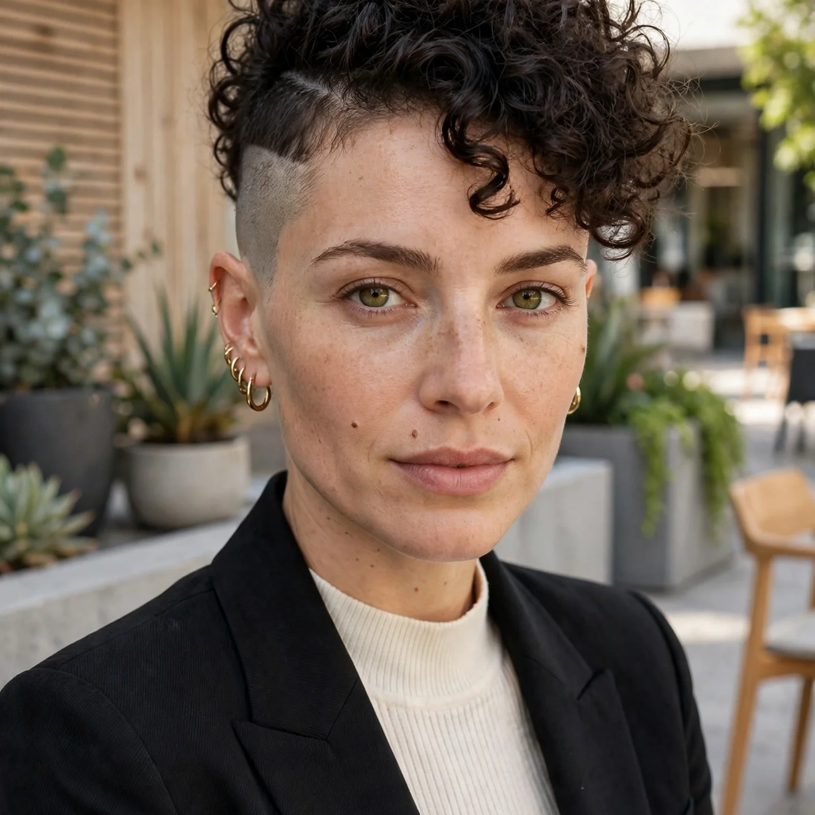 20 Cute & Chic Short Curly Hairstyles for Women to Rock in 2026: Mohawk-Inspired Curly Cut