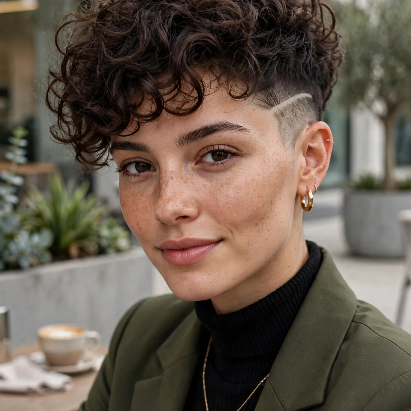 20 Cute & Chic Short Curly Hairstyles for Women to Rock in 2026: Short Curly Undercut