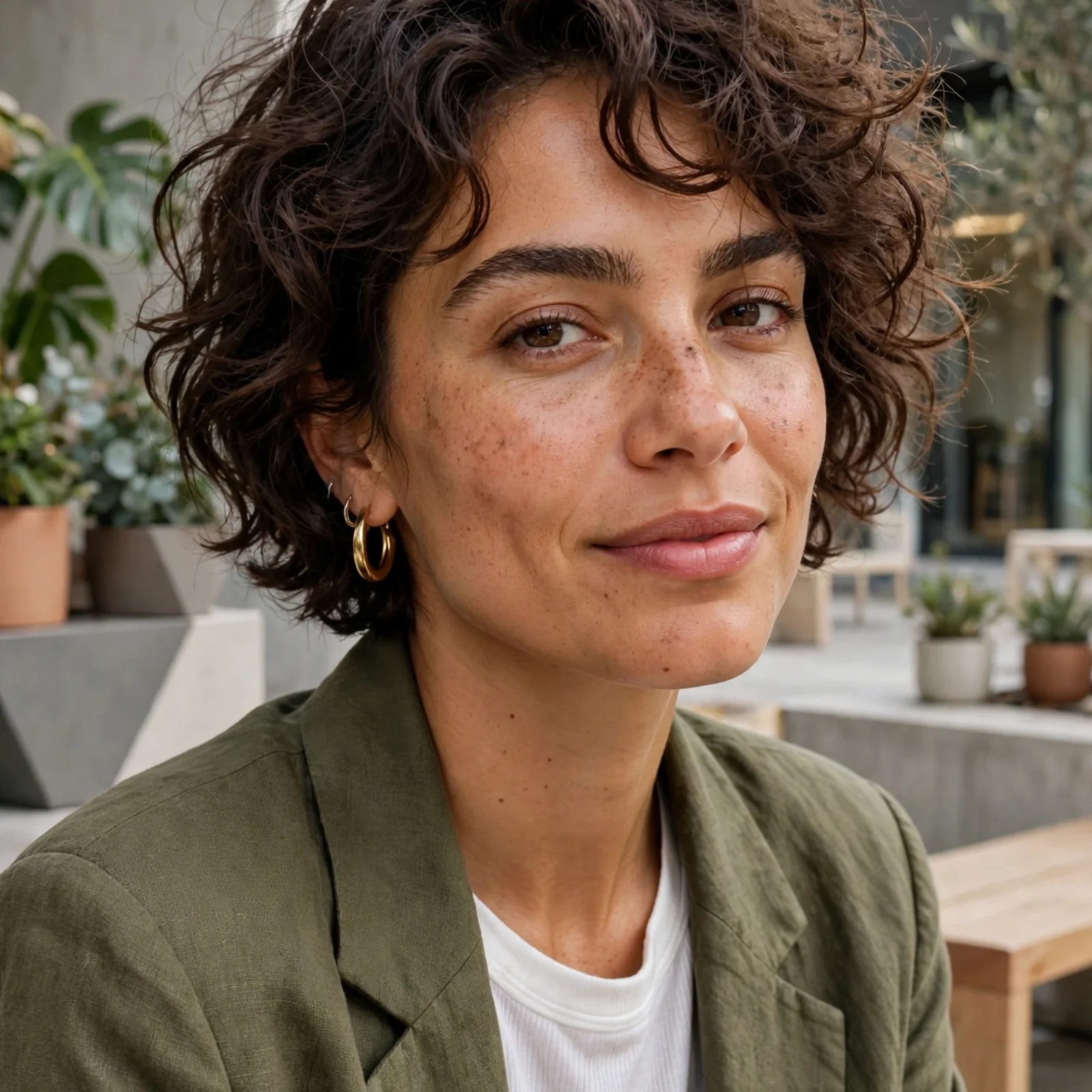 20 Cute & Chic Short Curly Hairstyles for Women to Rock in 2026: Messy Curly Bob