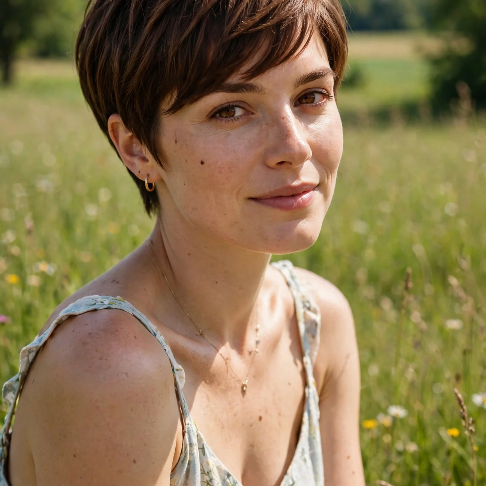 25 Short Hair Summer Hairstyles for Women That Look Effortlessly Stylish: Side-Swept Pixie Bob