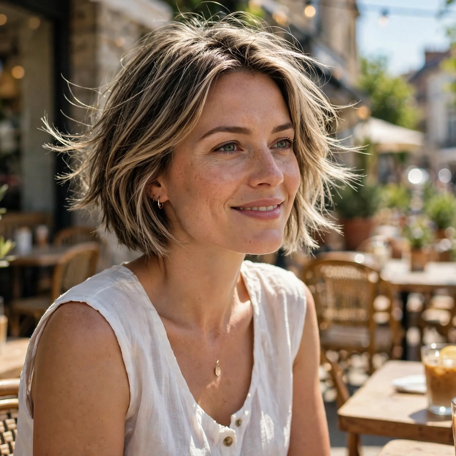 25 Short Hair Summer Hairstyles for Women That Look Effortlessly Stylish: Airy Layered Bob
