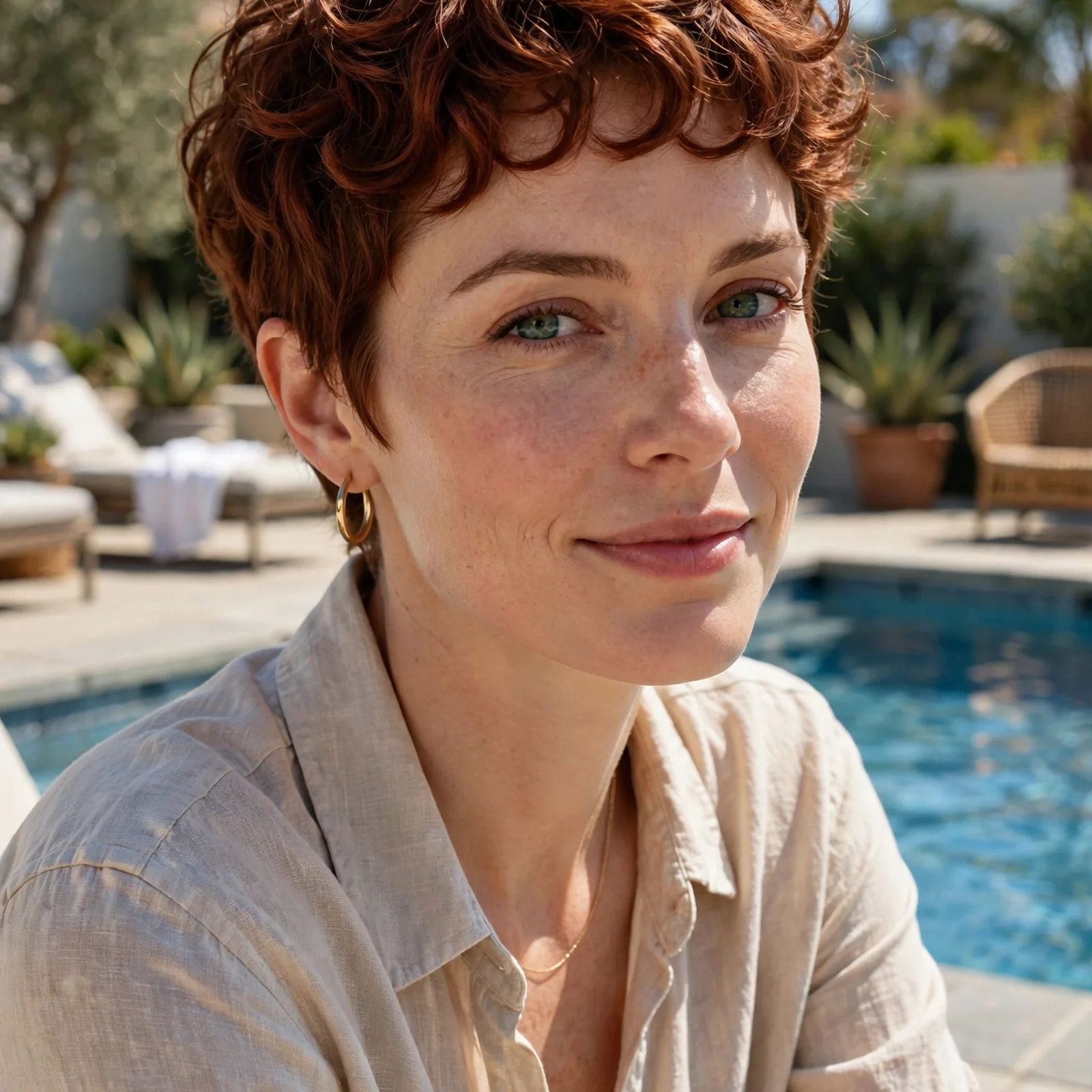 25 Short Hair Summer Hairstyles for Women That Look Effortlessly Stylish: Curly Summer Pixie
