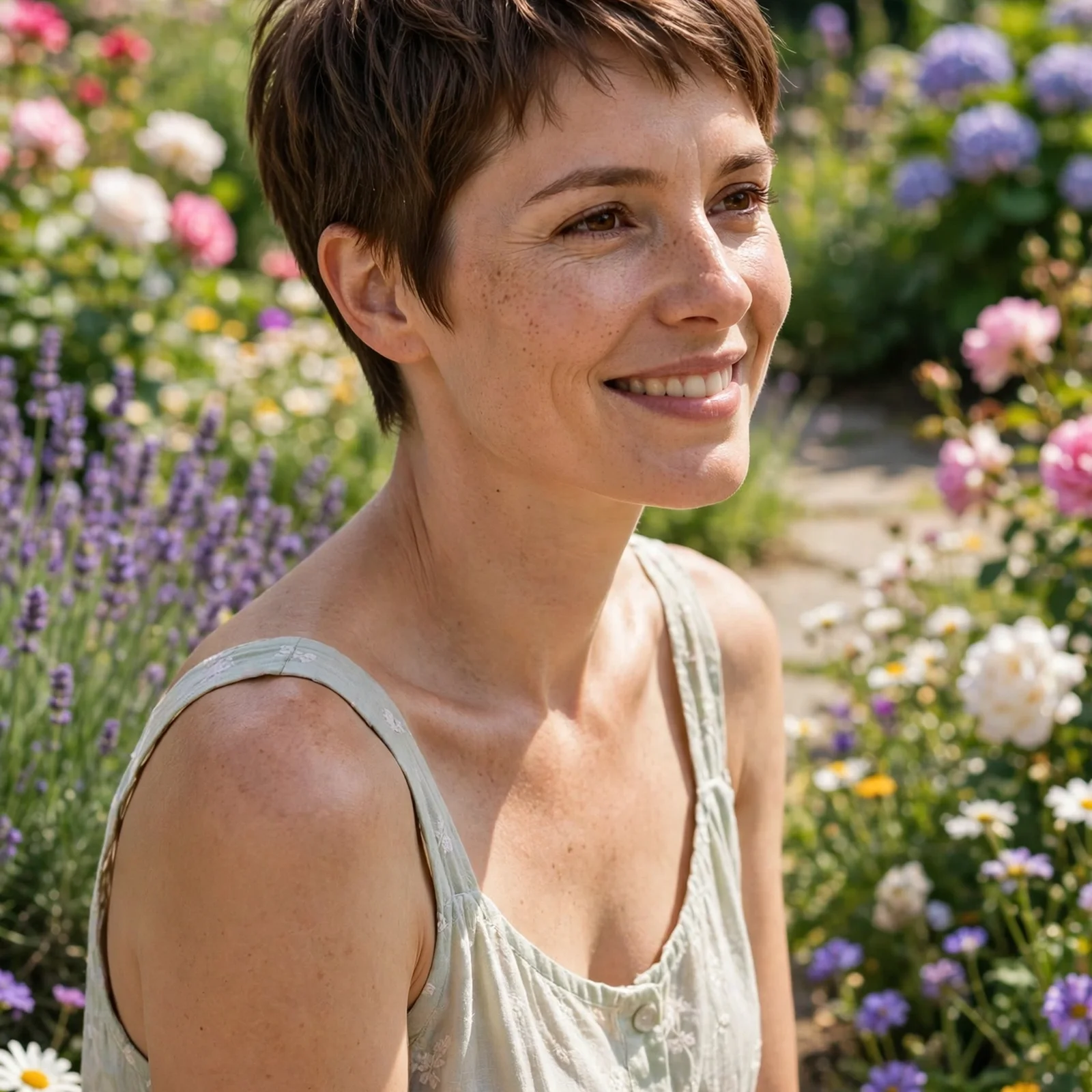 25 Short Hair Summer Hairstyles for Women That Look Effortlessly Stylish: Cropped Layered Pixie