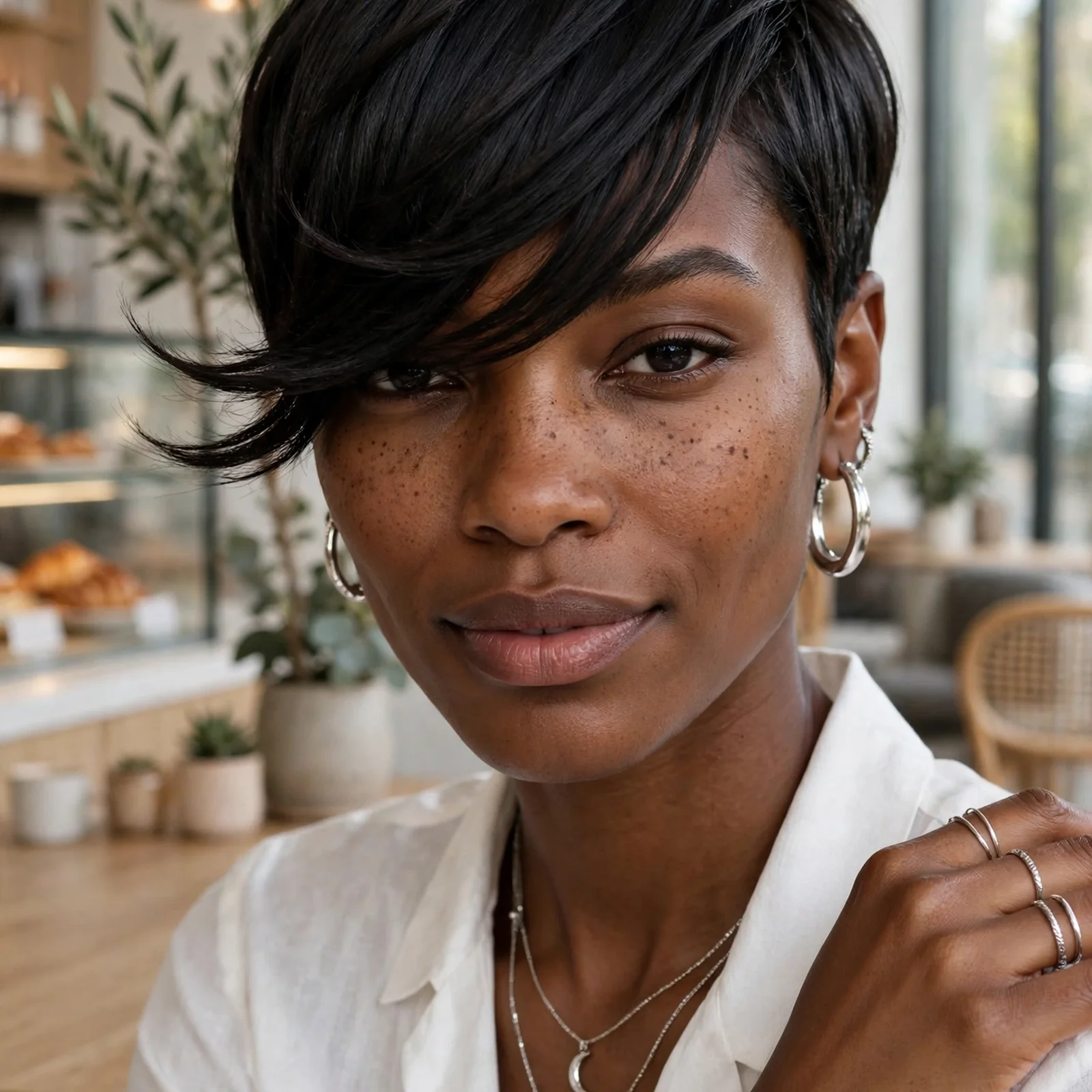 15 Bold & Beautiful Short Hairstyles for Black Women in 2026: Pixie with Side-Swept Bangs