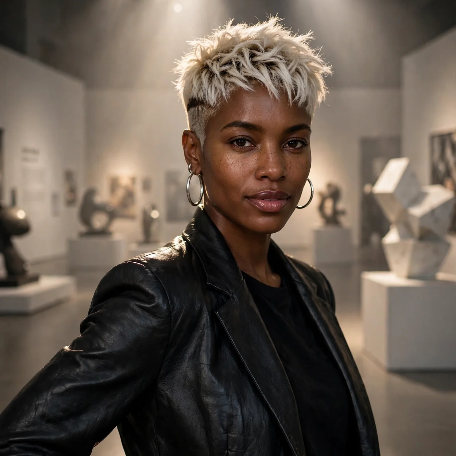 15 Bold & Beautiful Short Hairstyles for Black Women in 2026: Platinum Blonde Crop