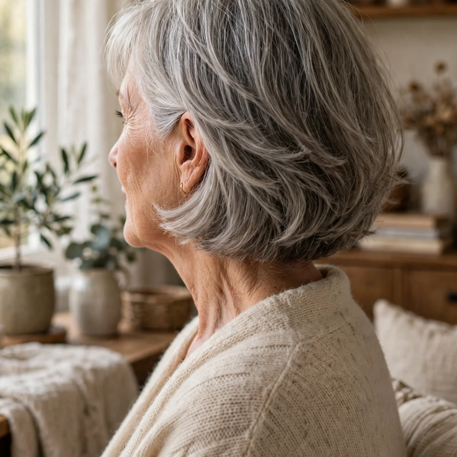 25 Short Women Hairstyles For Fine Hair Over 60 That Make You Look Instantly Younger: Soft Layered Bob