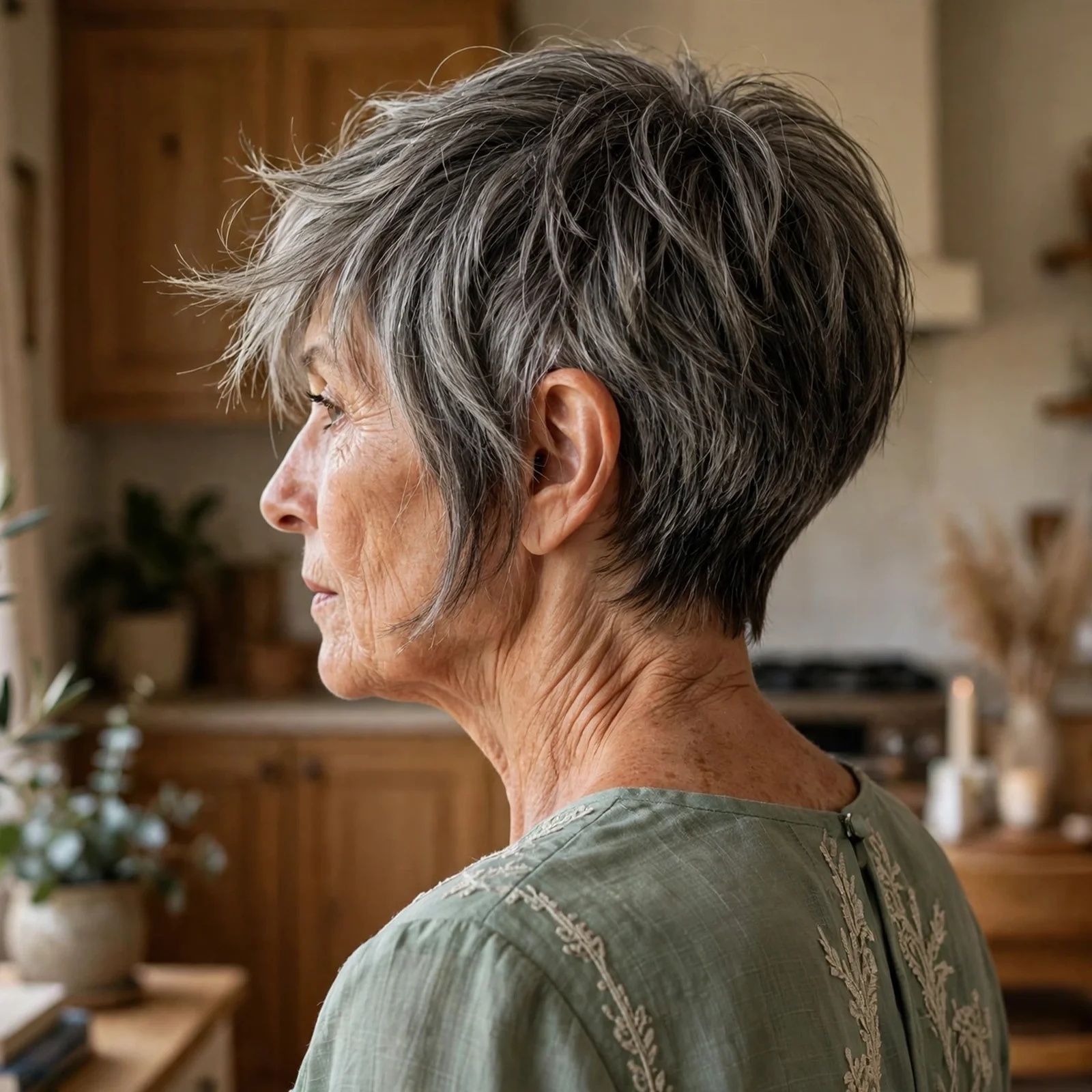 25 Short Women Hairstyles For Fine Hair Over 60 That Make You Look Instantly Younger: Short Asymmetrical Pixie