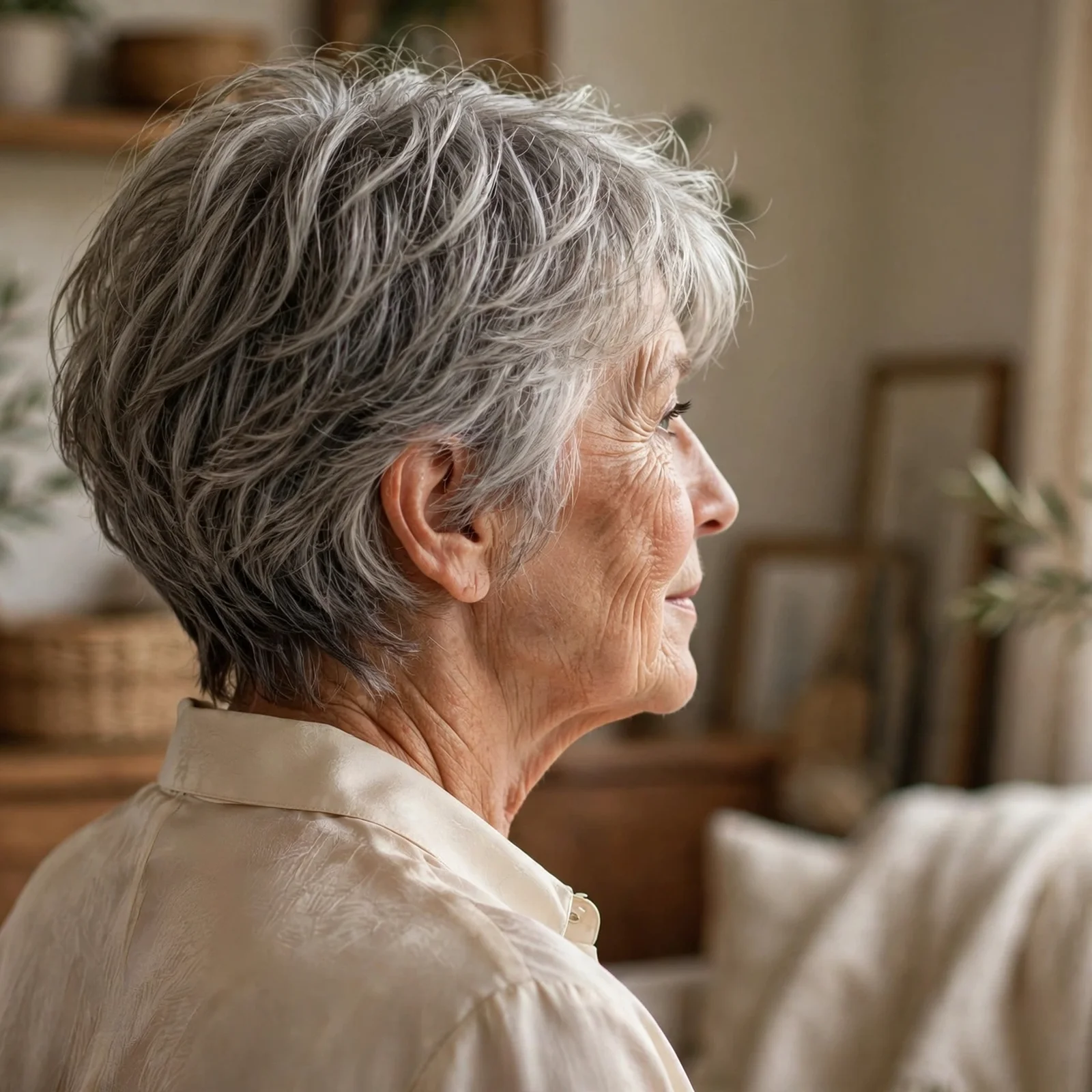 25 Short Women Hairstyles For Fine Hair Over 60 That Make You Look Instantly Younger: Short Layered Feather Cut
