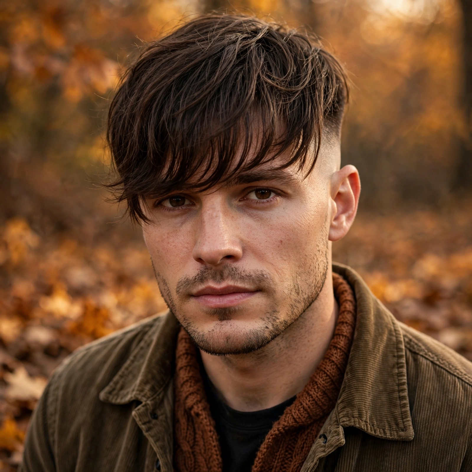 Long Fringe with Faded Sides