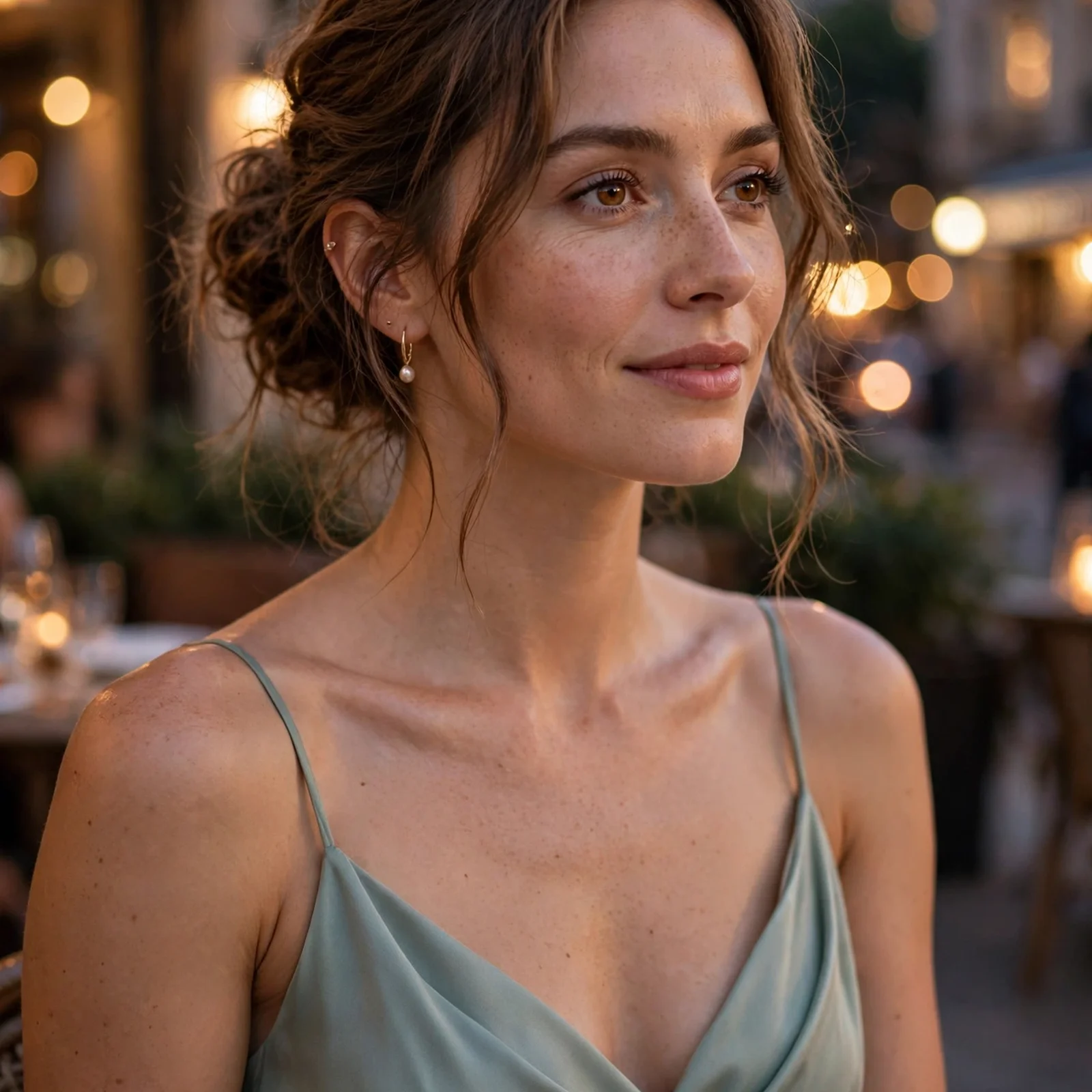 25 Summer Date Night Hairstyles for Women That Look Effortlessly Romantic: Low Textured Bun