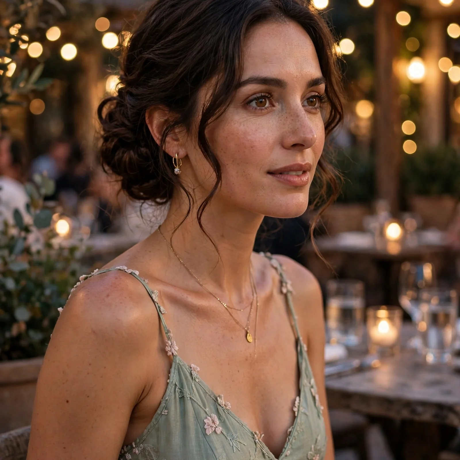 25 Summer Date Night Hairstyles for Women That Look Effortlessly Romantic: Low Romantic Chignon