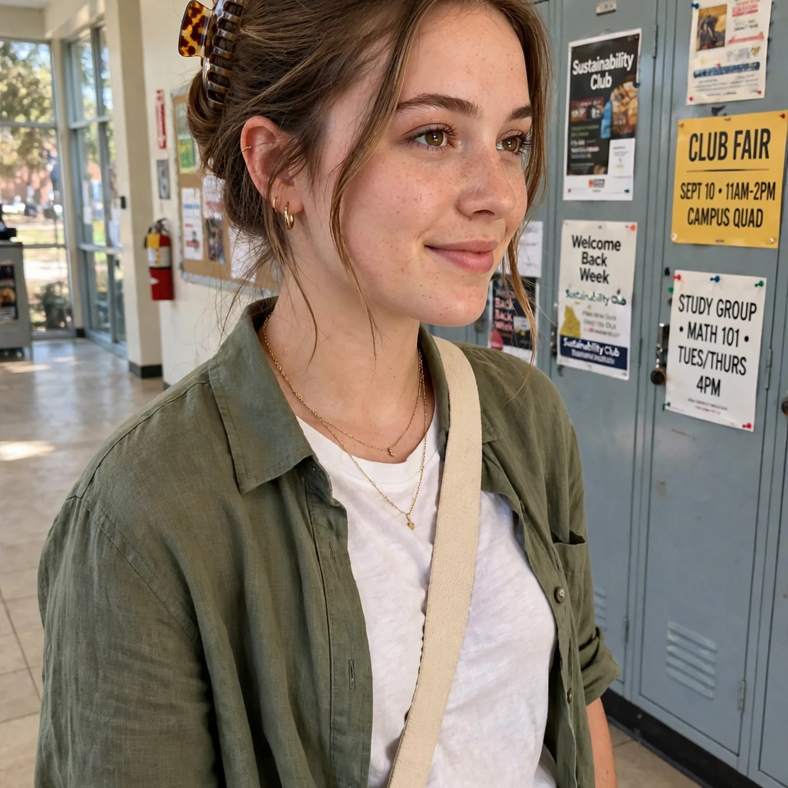 25 Summer Hairstyles for College Girls That Stay Fresh From Morning to Night: Claw Clip French Twist
