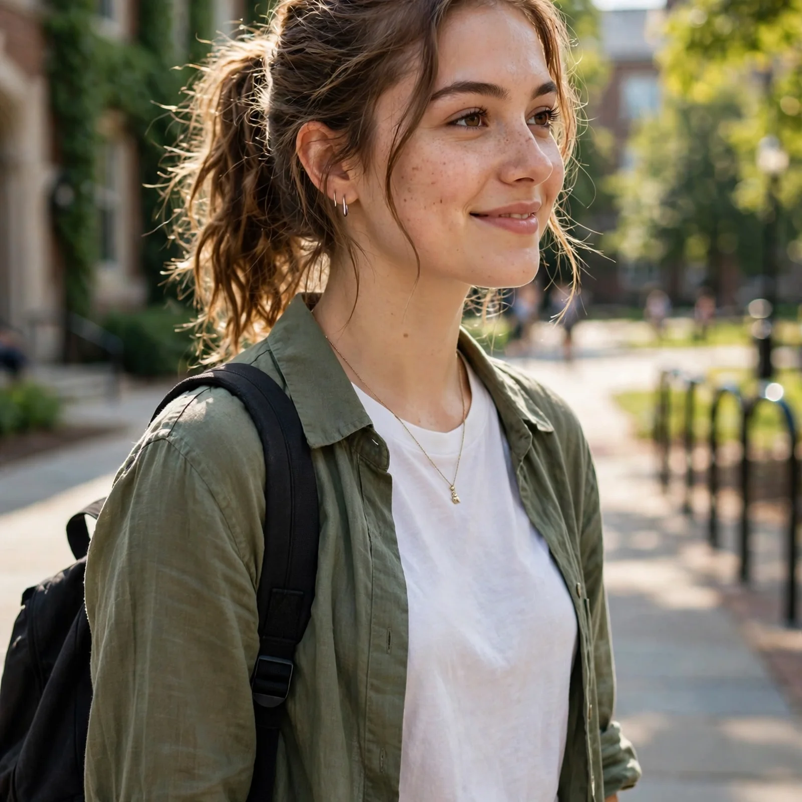25 Summer Hairstyles for College Girls That Stay Fresh From Morning to Night: Textured Low Ponytail