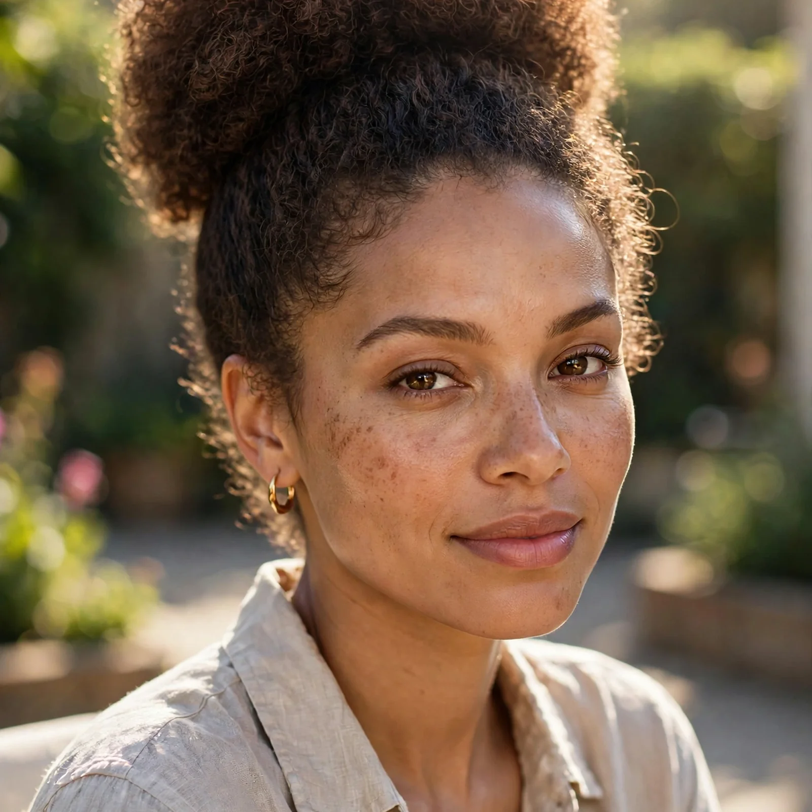 25 Summer Hairstyles for Curly Hair Women (Heat & Humidity Proof): Curly High Puff