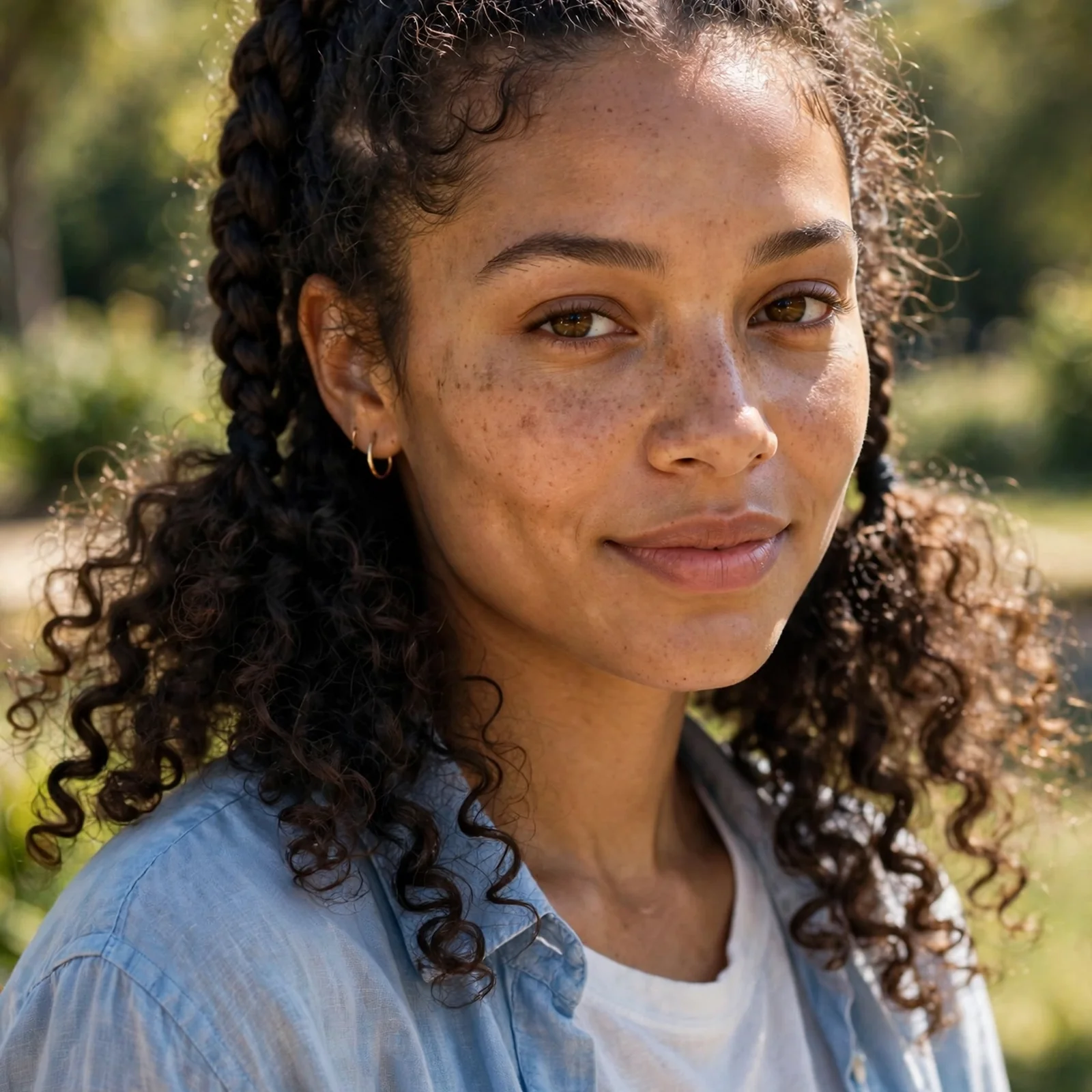 25 Summer Hairstyles for Curly Hair Women (Heat & Humidity Proof): Double Dutch Braids for Curly Hair