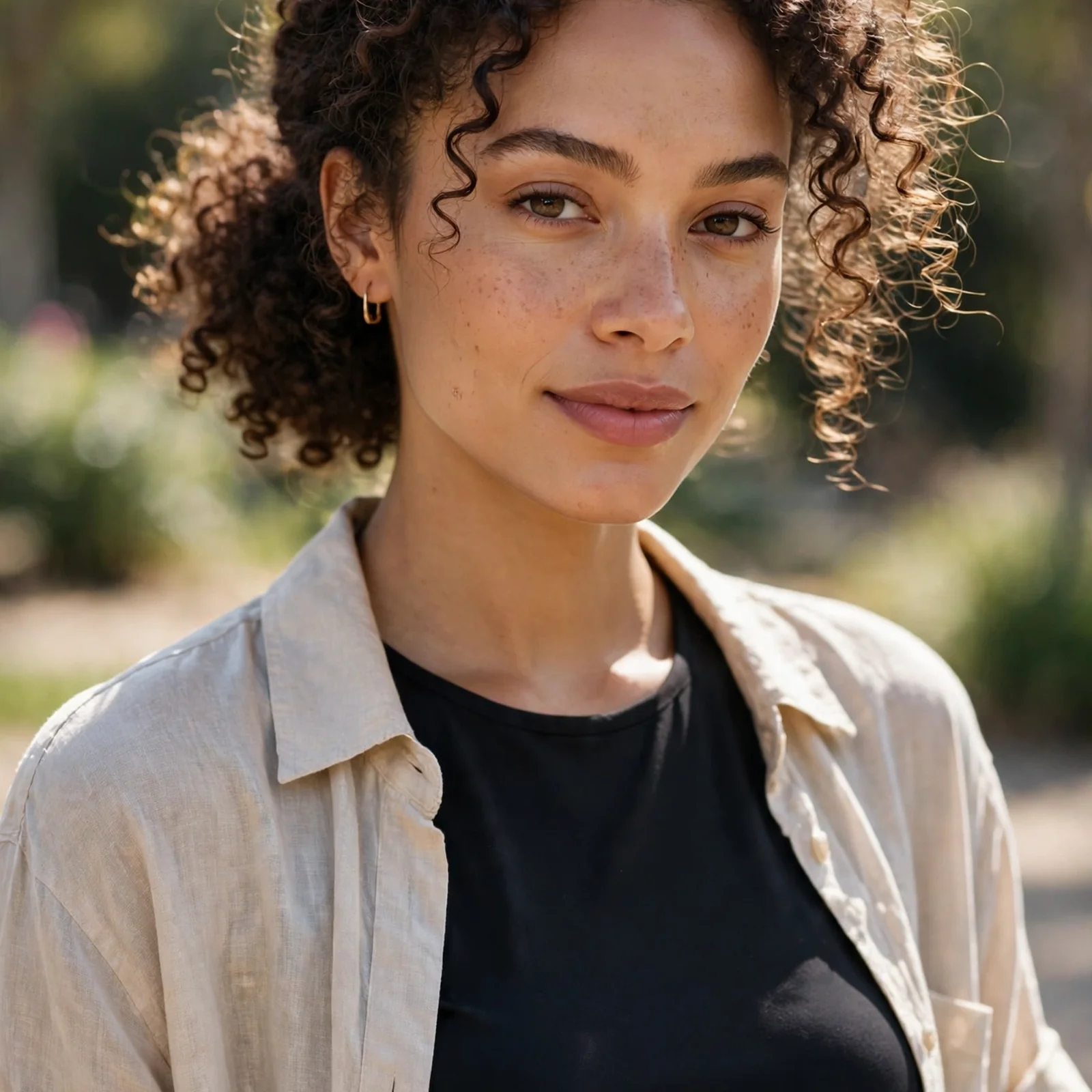 25 Summer Hairstyles for Curly Hair Women (Heat & Humidity Proof): Curly Low Puff