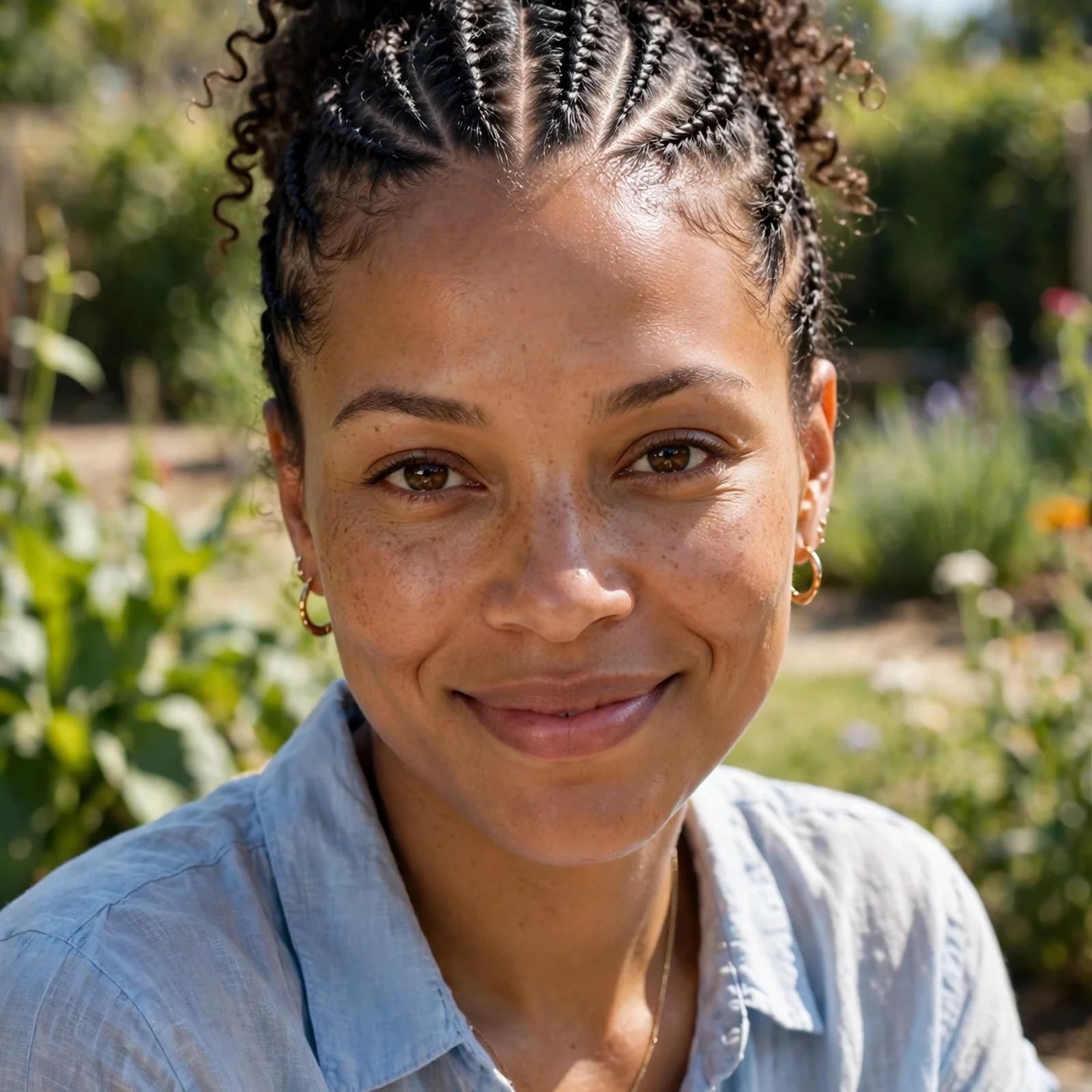 25 Summer Hairstyles for Curly Hair Women (Heat & Humidity Proof): Flat Twist Updo