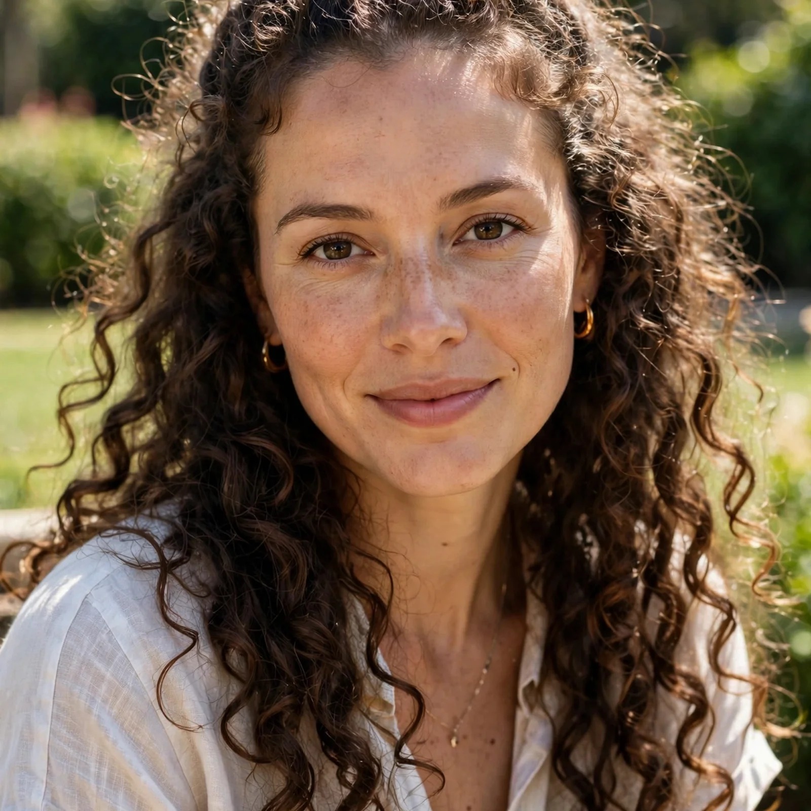25 Summer Hairstyles for Curly Hair Women (Heat & Humidity Proof): Curly Half-Up Bun