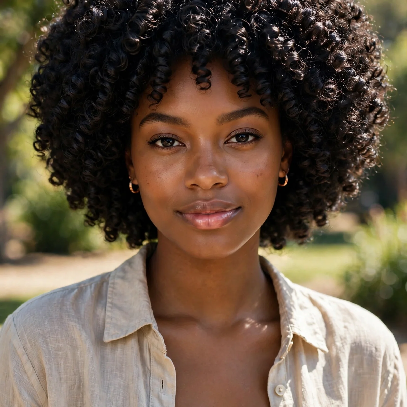 25 Summer Hairstyles for Curly Hair Women (Heat & Humidity Proof): Defined Curly Afro
