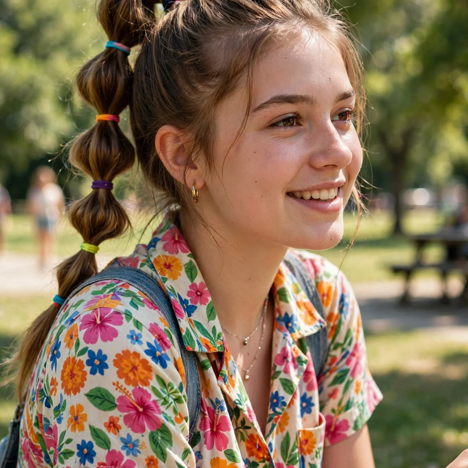 25 Summer Hairstyles for Teenage Girls That Look Trendy Without Much Effort: Bubble Braid Ponytail