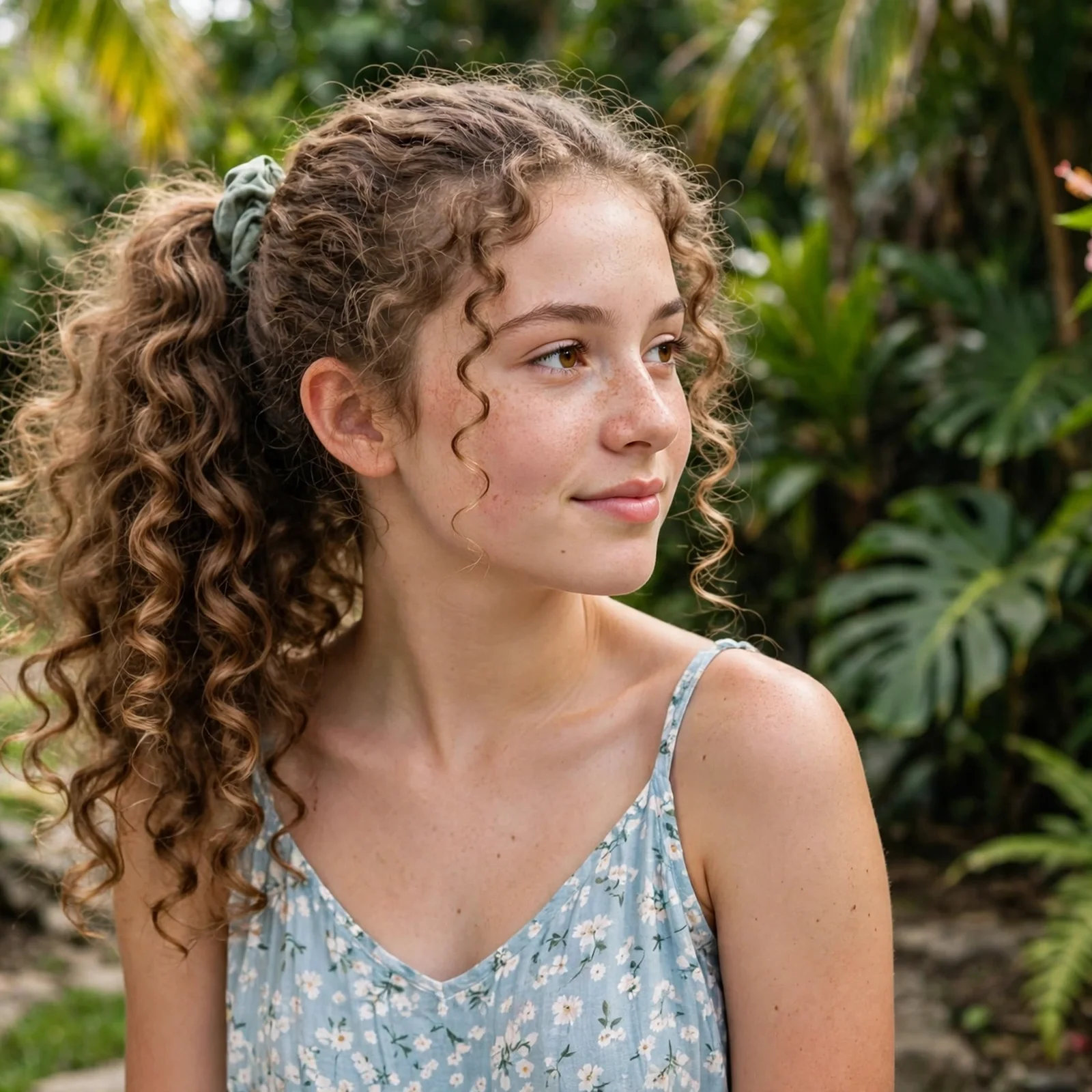 25 Summer Hairstyles for Teenage Girls That Look Trendy Without Much Effort: Heatless Curl Ponytail