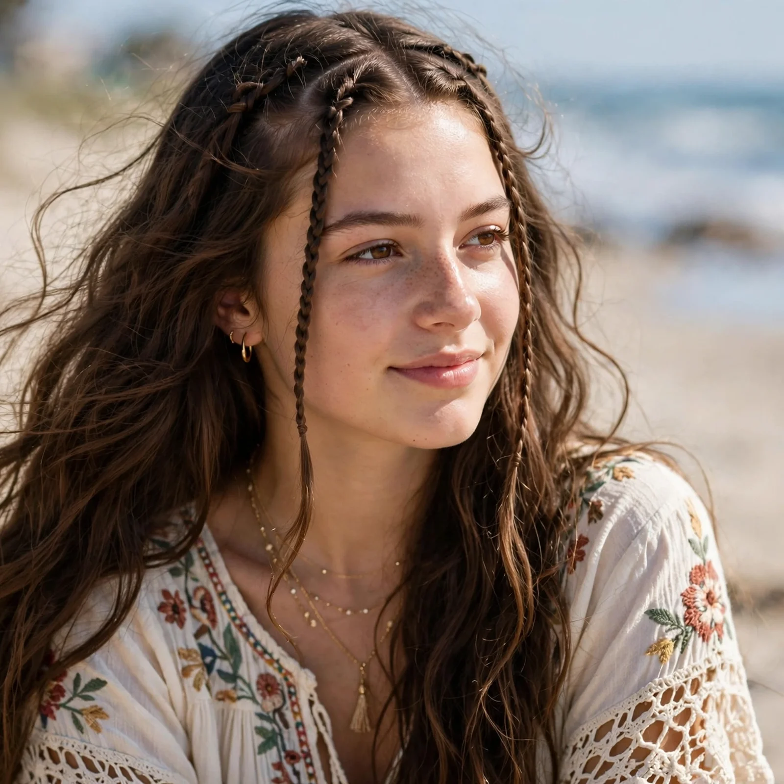25 Summer Hairstyles for Teenage Girls That Look Trendy Without Much Effort: Mini Braids with Loose Hair